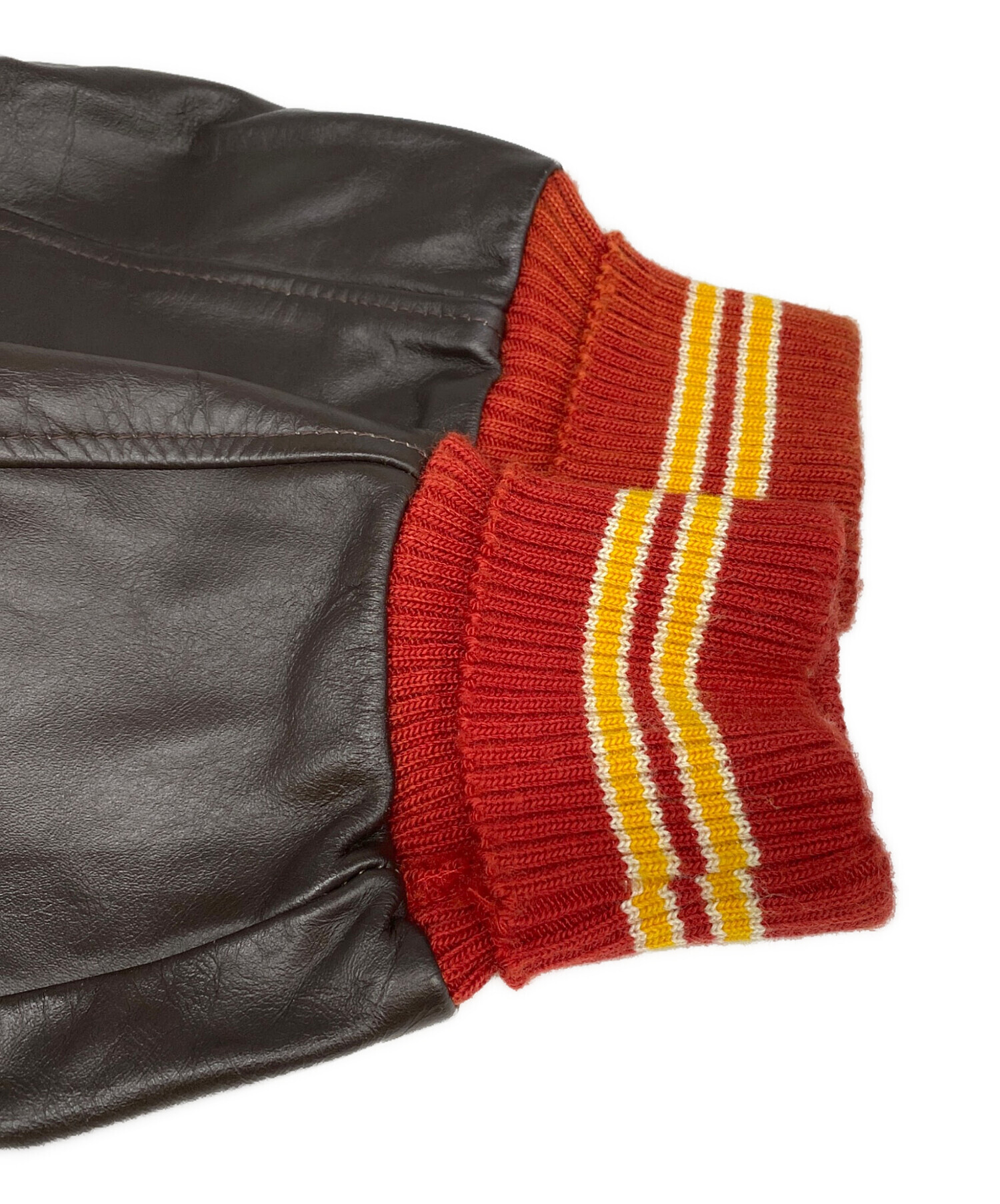 中古・古着通販】butwin (バトウィン) 80sレザースタジャン イエロー