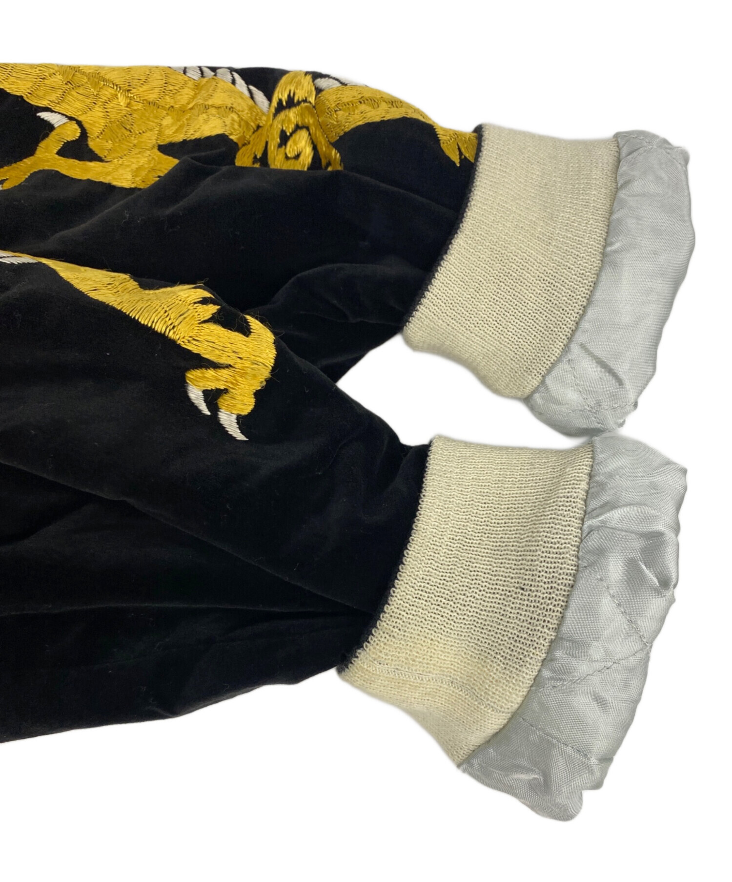 中古・古着通販】WAREHOUSE (ウエアハウス) 別珍スカジャン ブラック