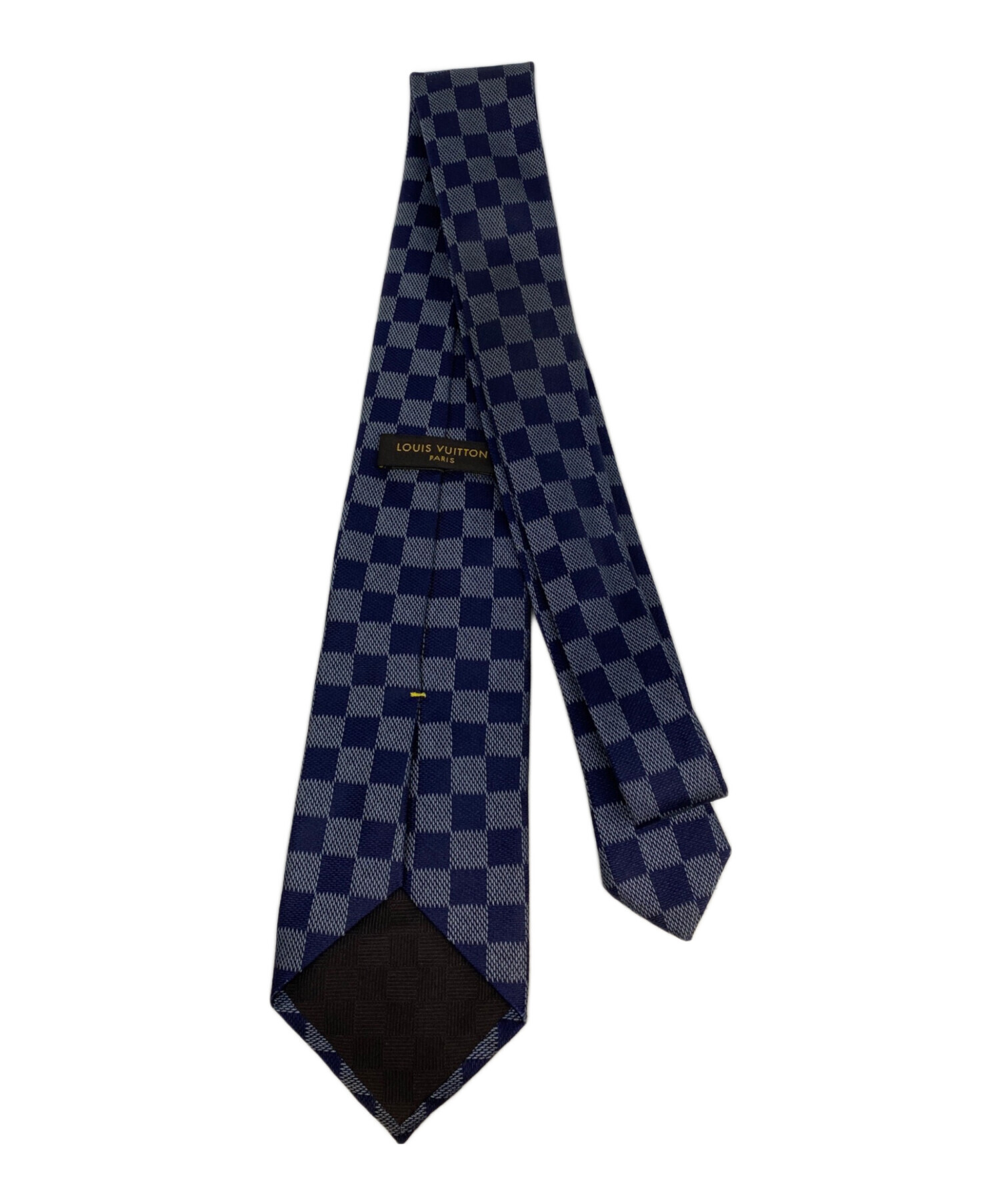 LOUIS VUITTON ルイヴィトン　ネクタイ　チェック　ダミエ　ネイビー ルイヴィトン ダミエ ネクタイ LOUIS VUITTON ネクタイ メンズ