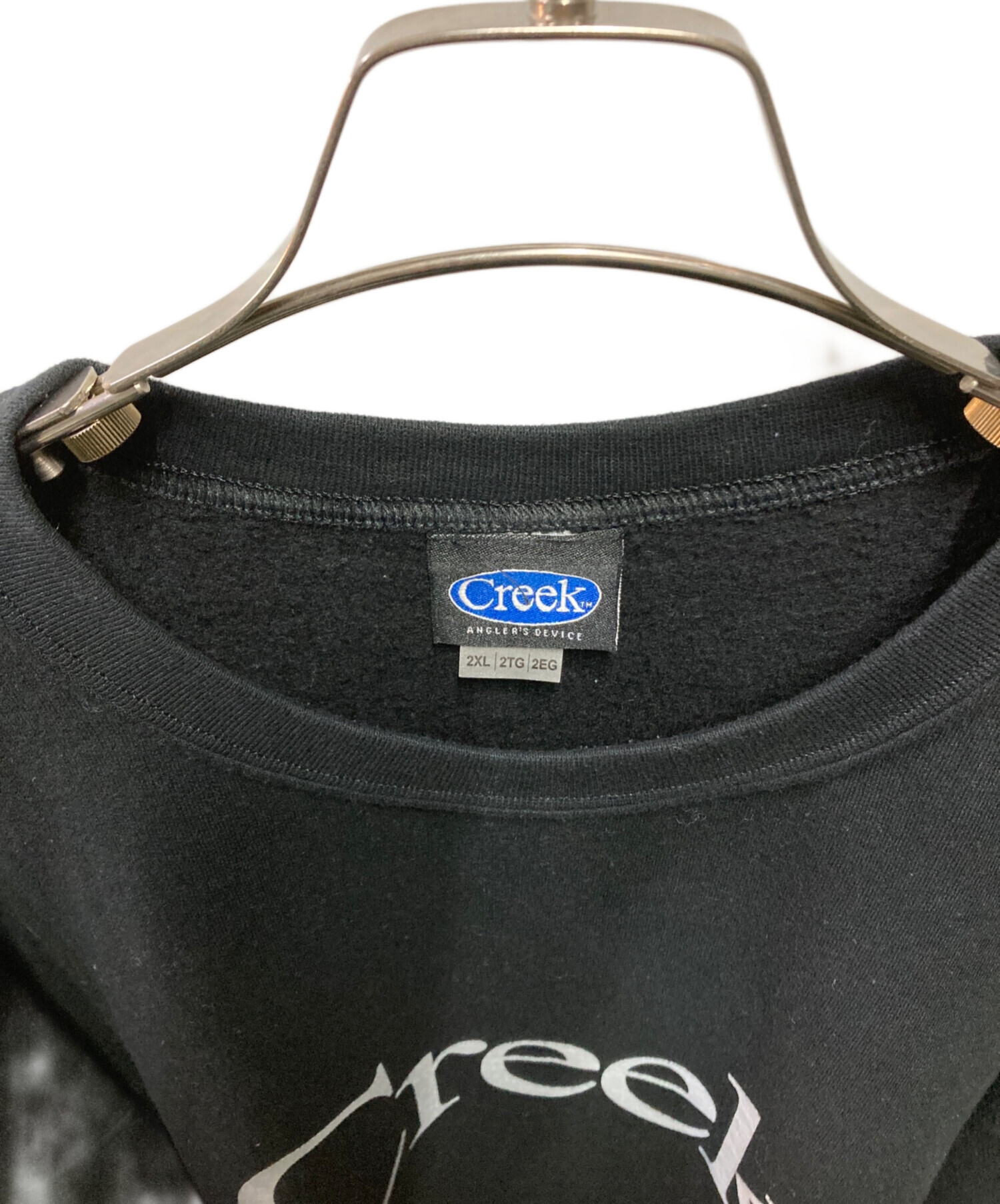 中古・古着通販】Creek (クリーク) ロゴスウェット ブラック サイズ