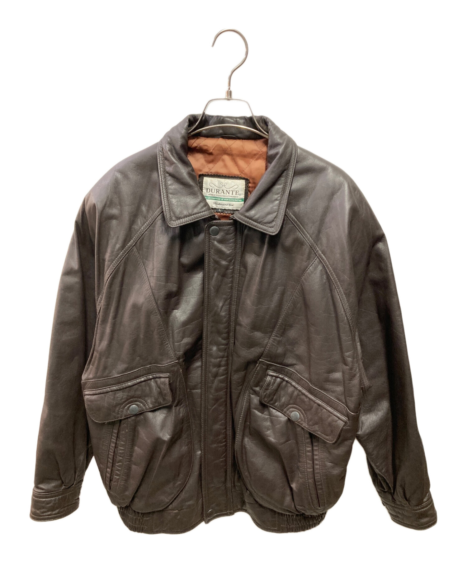 中古・古着通販】DURANTE (デュランテ) 90's レザーボンバージャケット