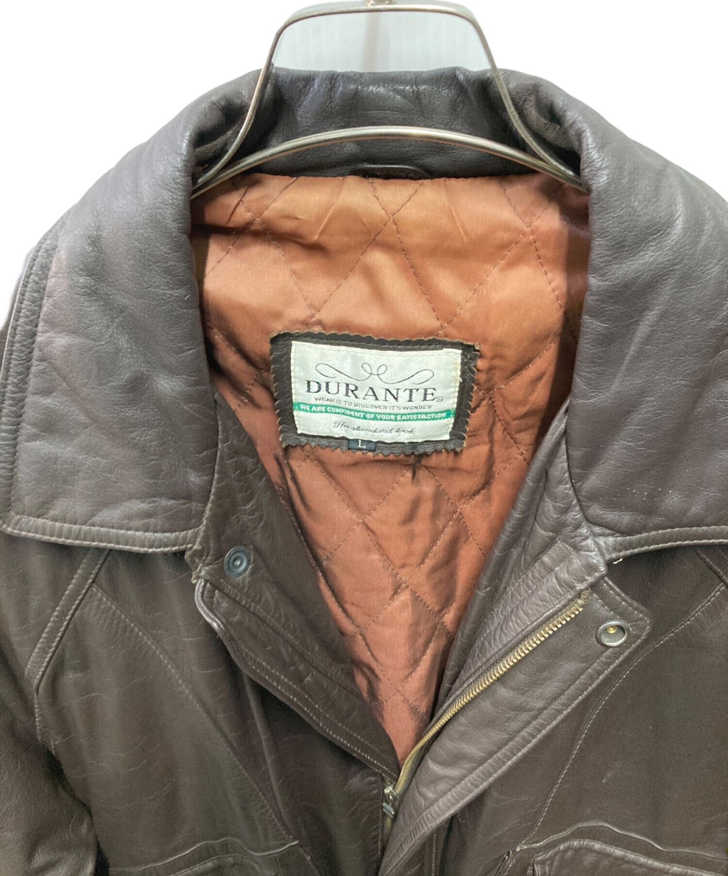 中古・古着通販】DURANTE (デュランテ) 90's レザーボンバージャケット