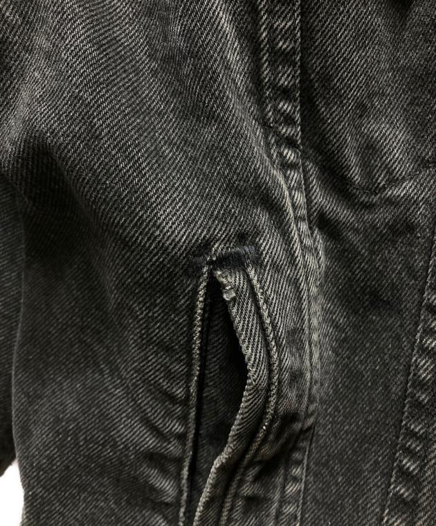 中古・古着通販】LEVI'S (リーバイス) 裏ネルブラックデニムジャケット