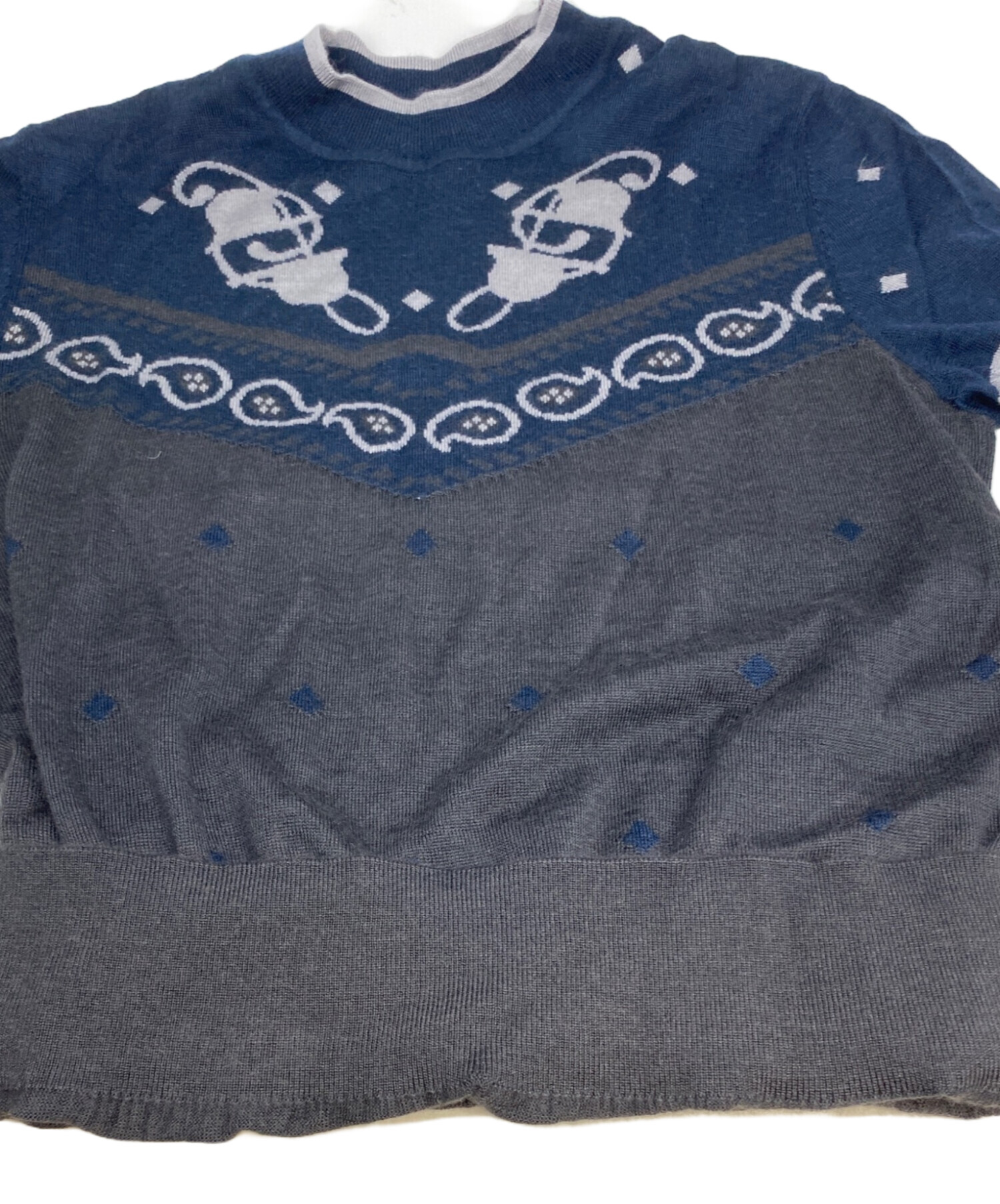 美品❢HERMES　エルメス　半袖　カシミヤ　ニット　34 中古・古着通販】HERMES (エルメス) カシミヤシルク半袖ニット