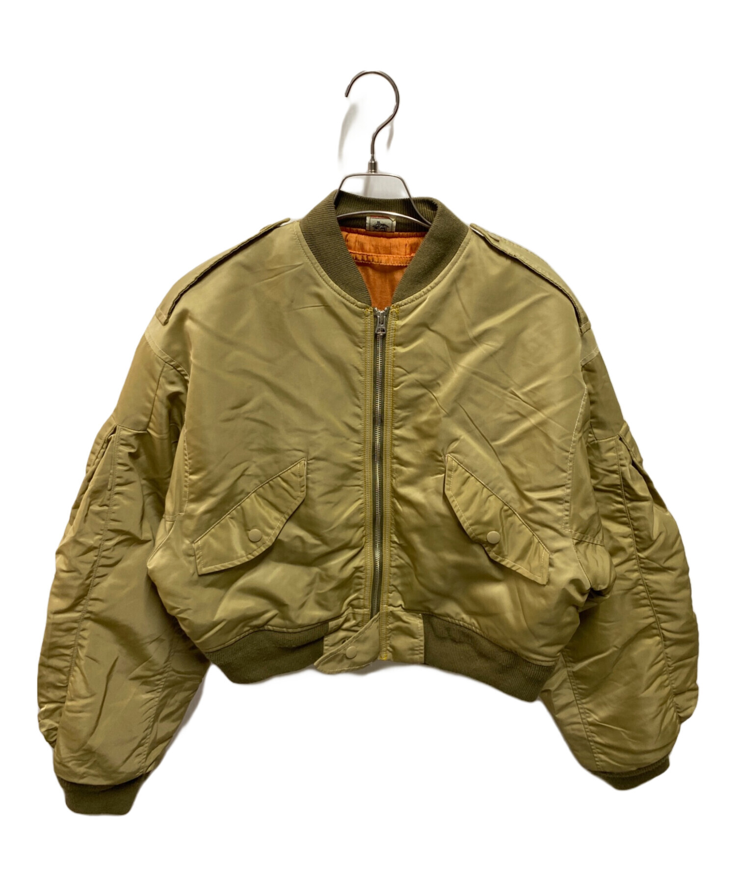 holiday - 2017aw holiday　ホリディ　フライトボアジャケット 中古・古着通販】holiday (ホリデー) L-2B FLIGHT JACKET ベージュ