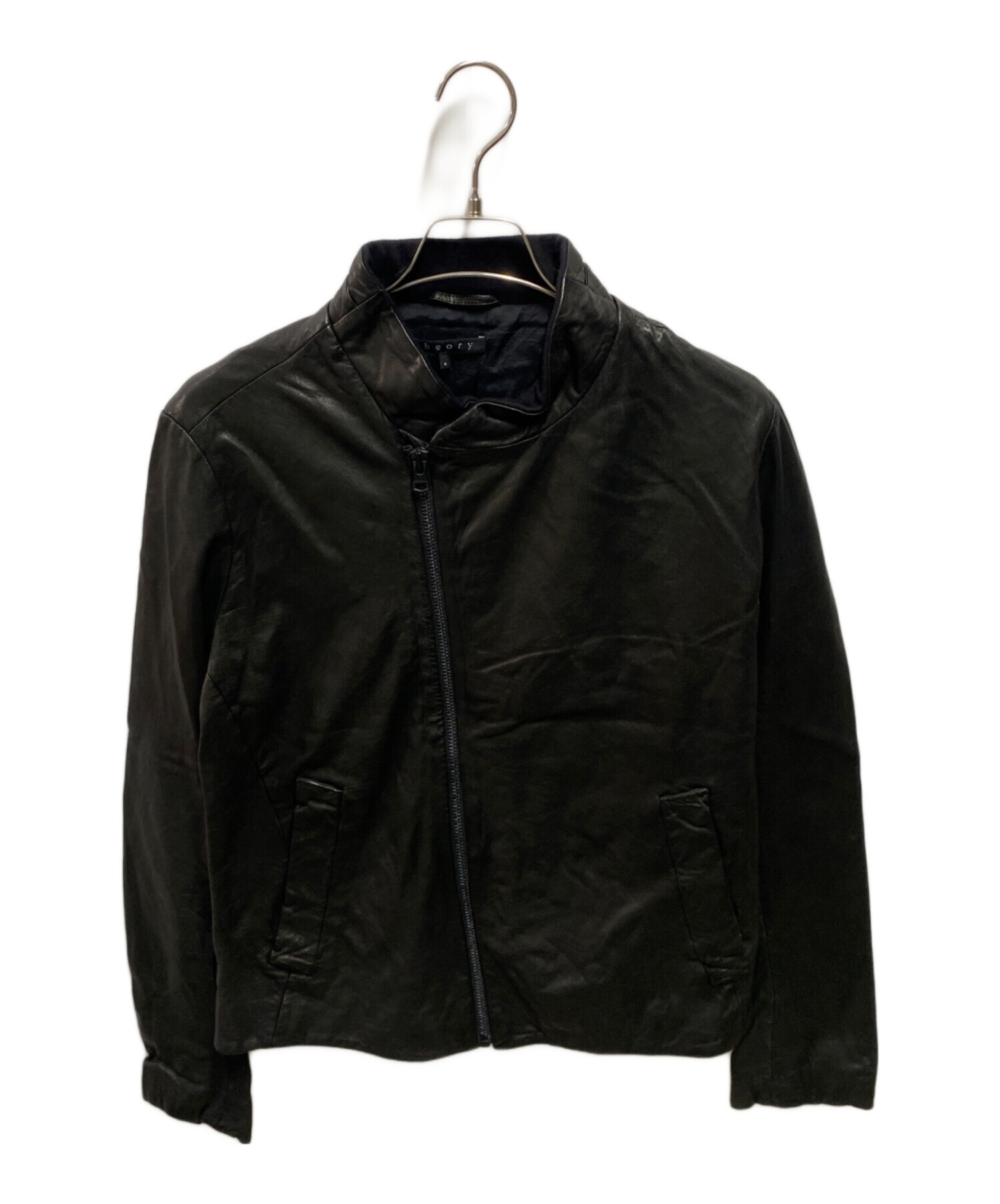中古・古着通販】theory (セオリー) ライダースジャケット ブラック