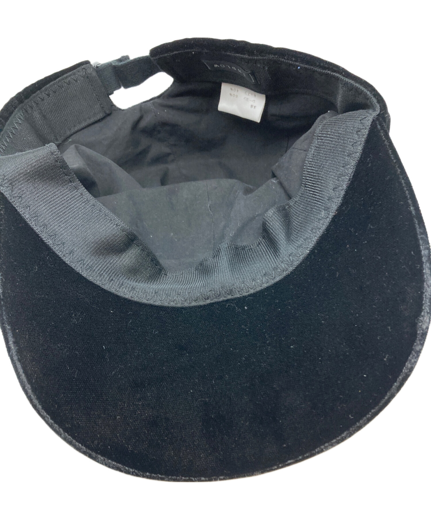 中古・古着通販】LUDLOW (ラドロー) Cap (velvet) ブラック｜ブランド