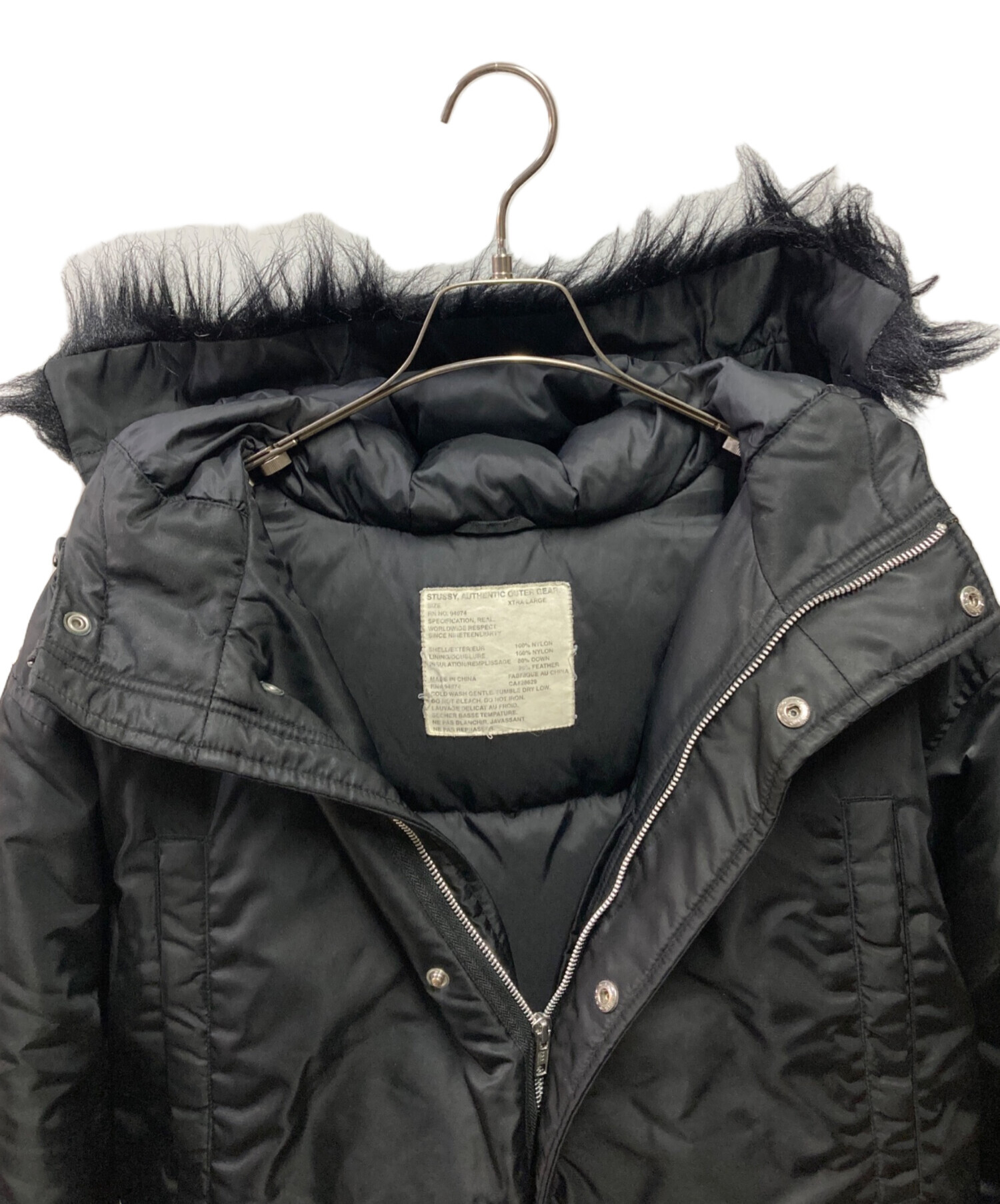 中古・古着通販】stussy (ステューシー) 00's N-3Bジャケット ブラック