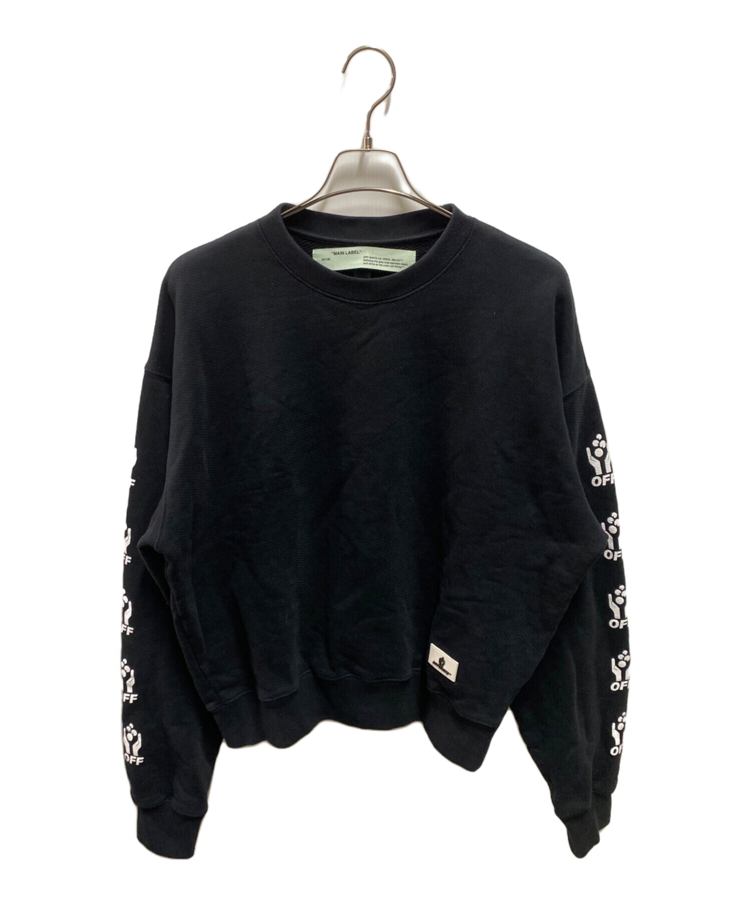 中古・古着通販】OFFWHITE (オフホワイト) アームロゴスウェット