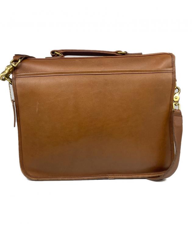 中古・古着通販】COACH (コーチ) ターンロック2WAYバッグ ブラウン