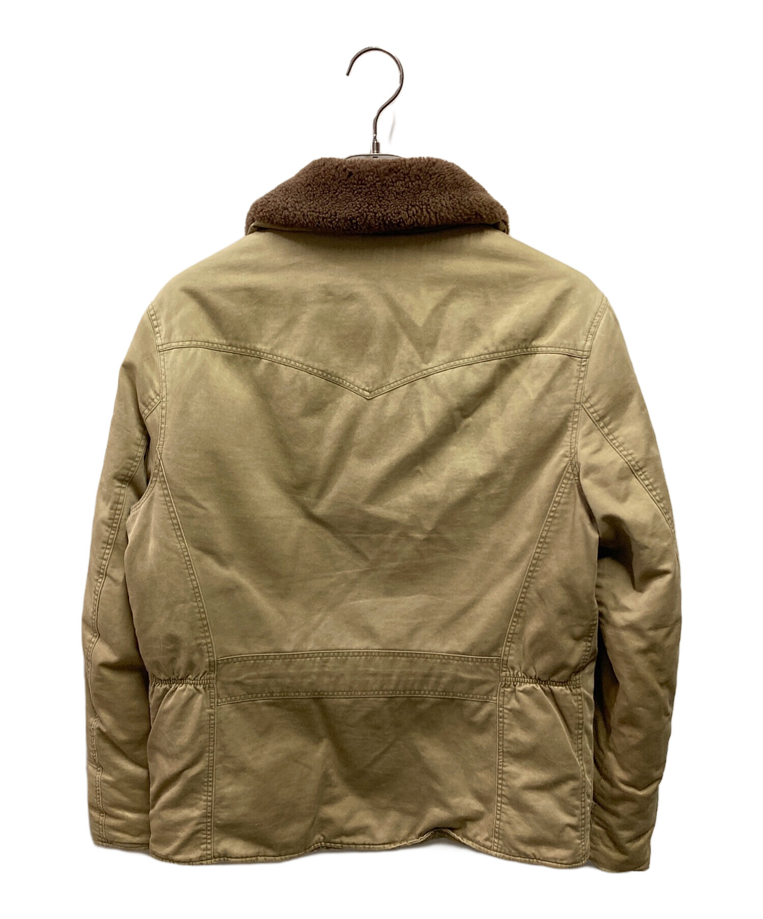 ラルフローレン　ミリタリー　フライトジャケット ベージュ ボア襟　Ｌ 中古・古着通販】POLO RALPH LAUREN (ポロ・ラルフローレン) B-10