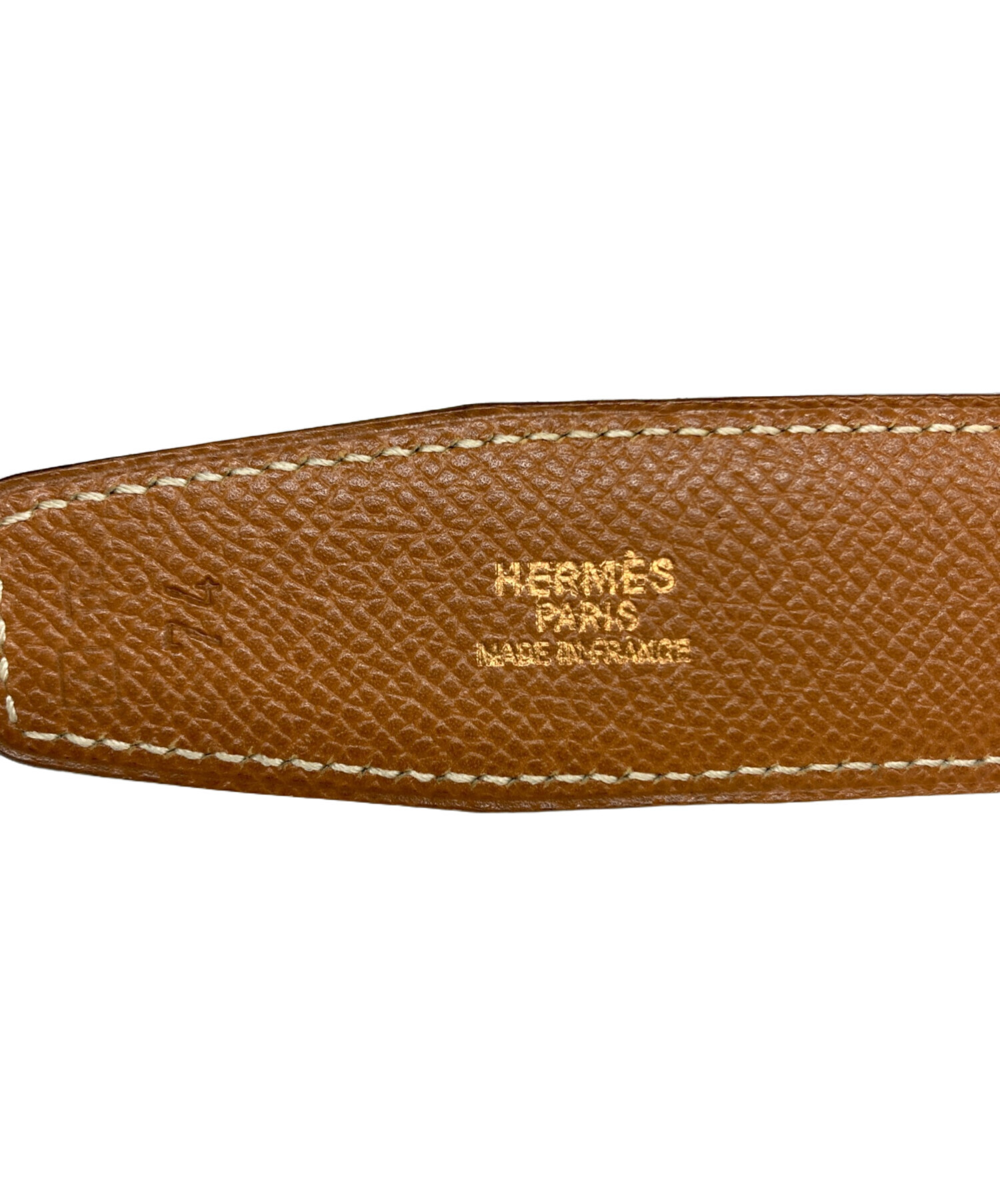 中古・古着通販】HERMES (エルメス) Hバックルレザーベルト ブラウン