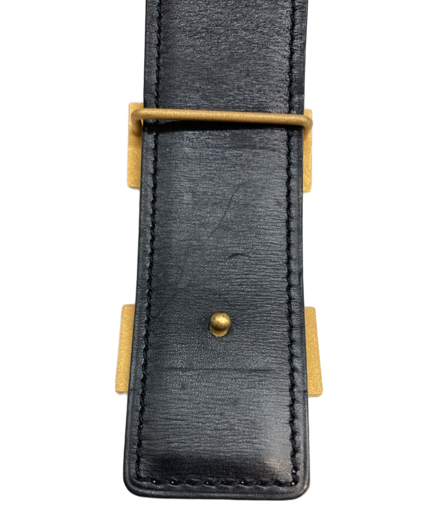 中古・古着通販】HERMES (エルメス) Hバックルレザーベルト ブラウン