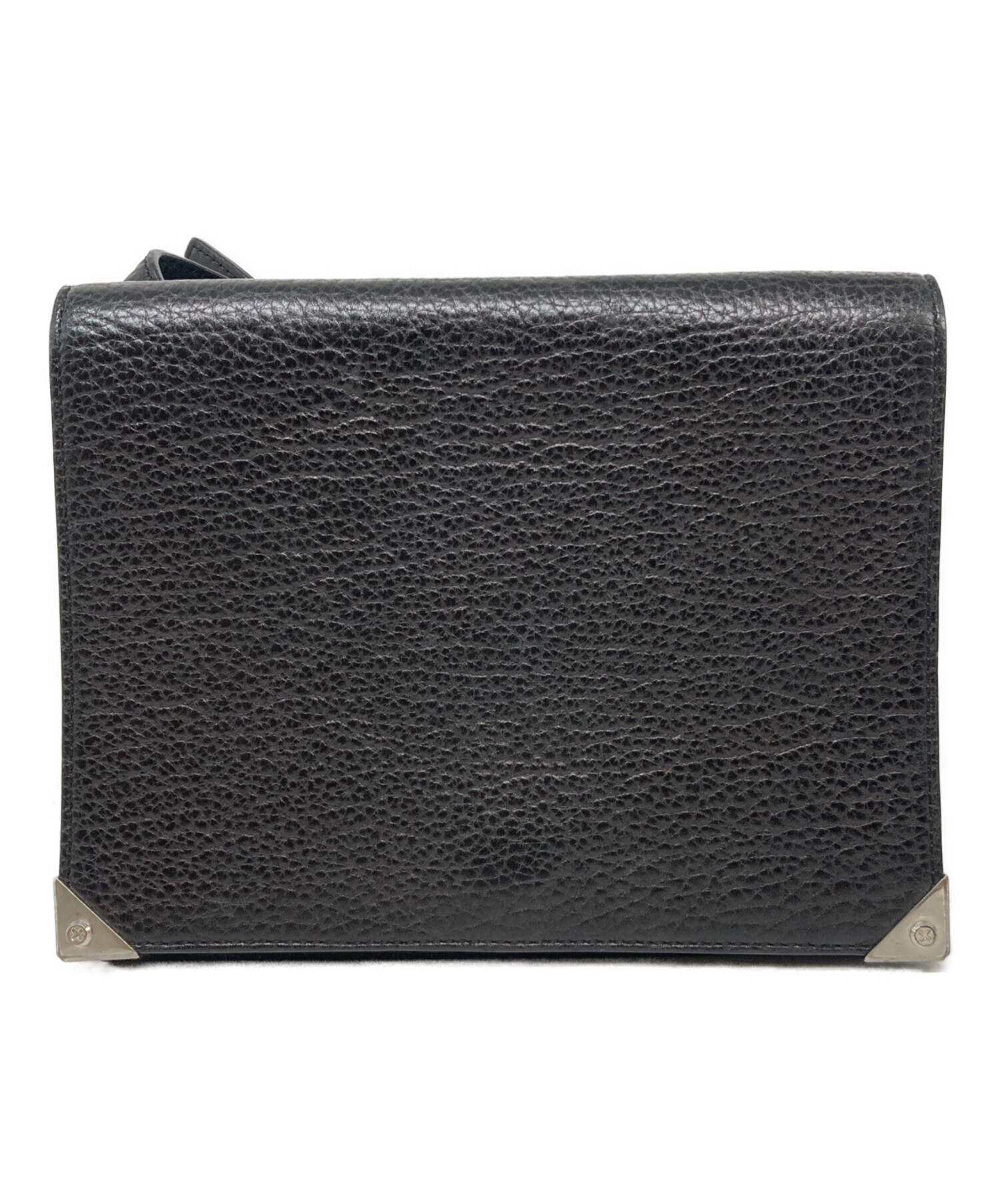 Alexander Wang ブラックレザー ケース 財布 中古・古着通販】ALEXANDER WANG (アレキサンダー・ワン) レザー