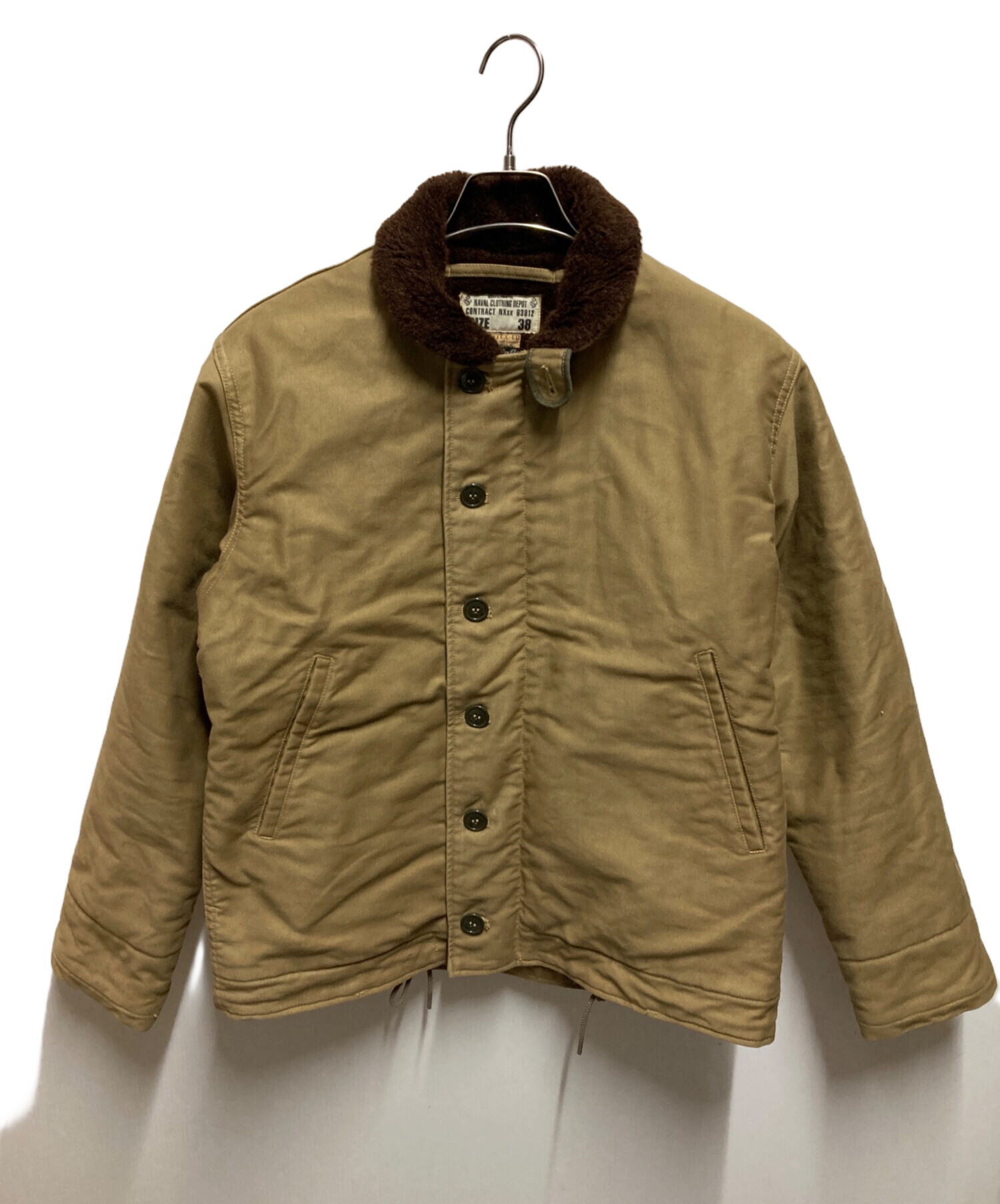 中古・古着通販】GOLD (ゴールド) N-1デッキジャケット ベージュ