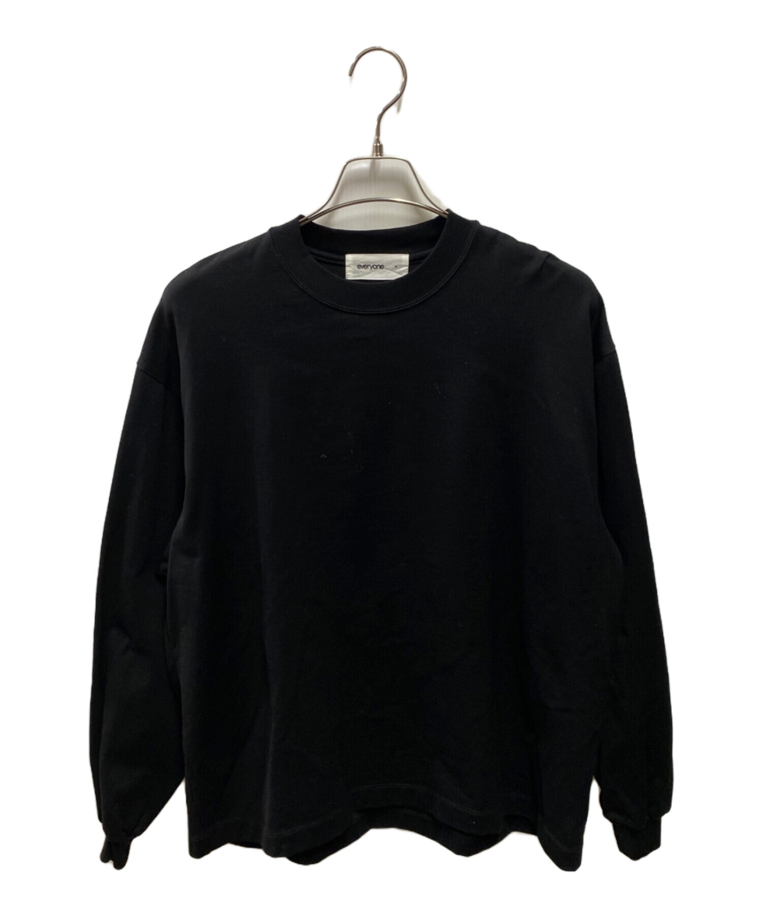 中古・古着通販】everyone (エブリワン) cotton long sleeve ブラック