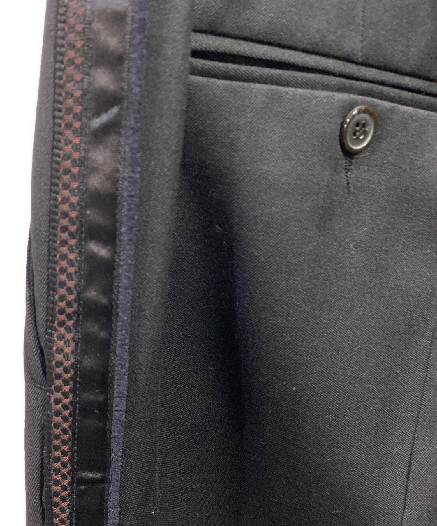 中古・古着通販】BALMAIN (バルマン) サイドラインパンツ ブラック 