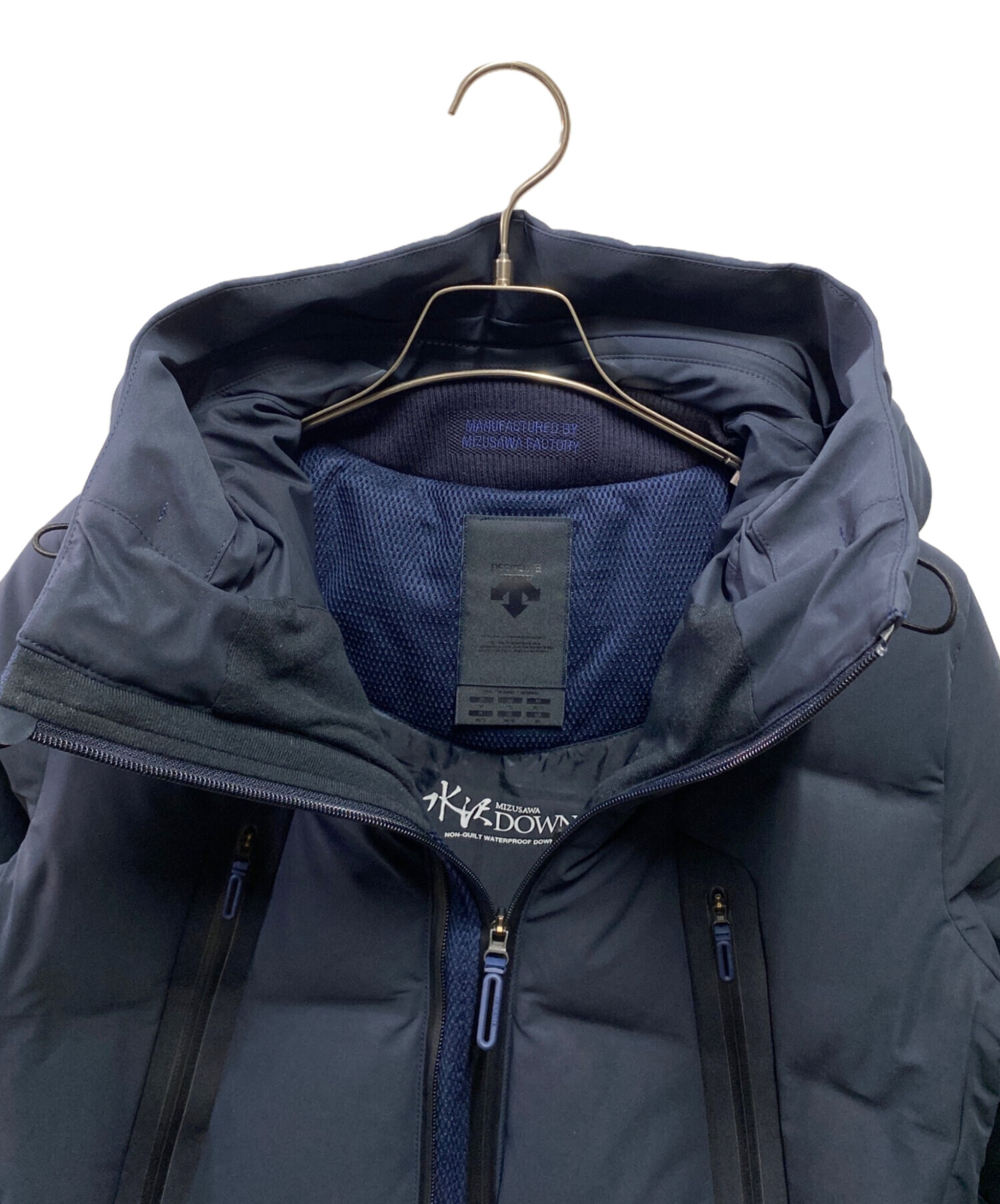 中古・古着通販】DESCENTE (デサント) 水沢ダウンジャケット ネイビー