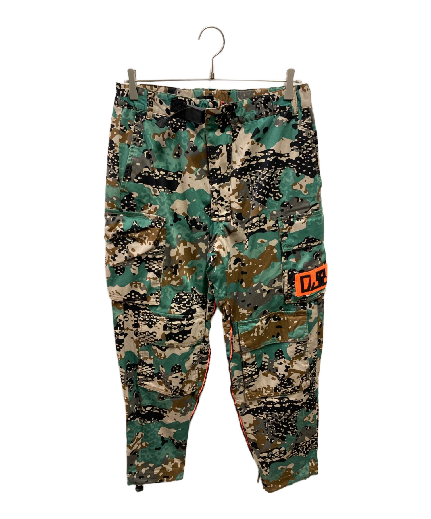 中古・古着通販】DIESEL (ディーゼル) カモフラカーゴパンツ グリーン