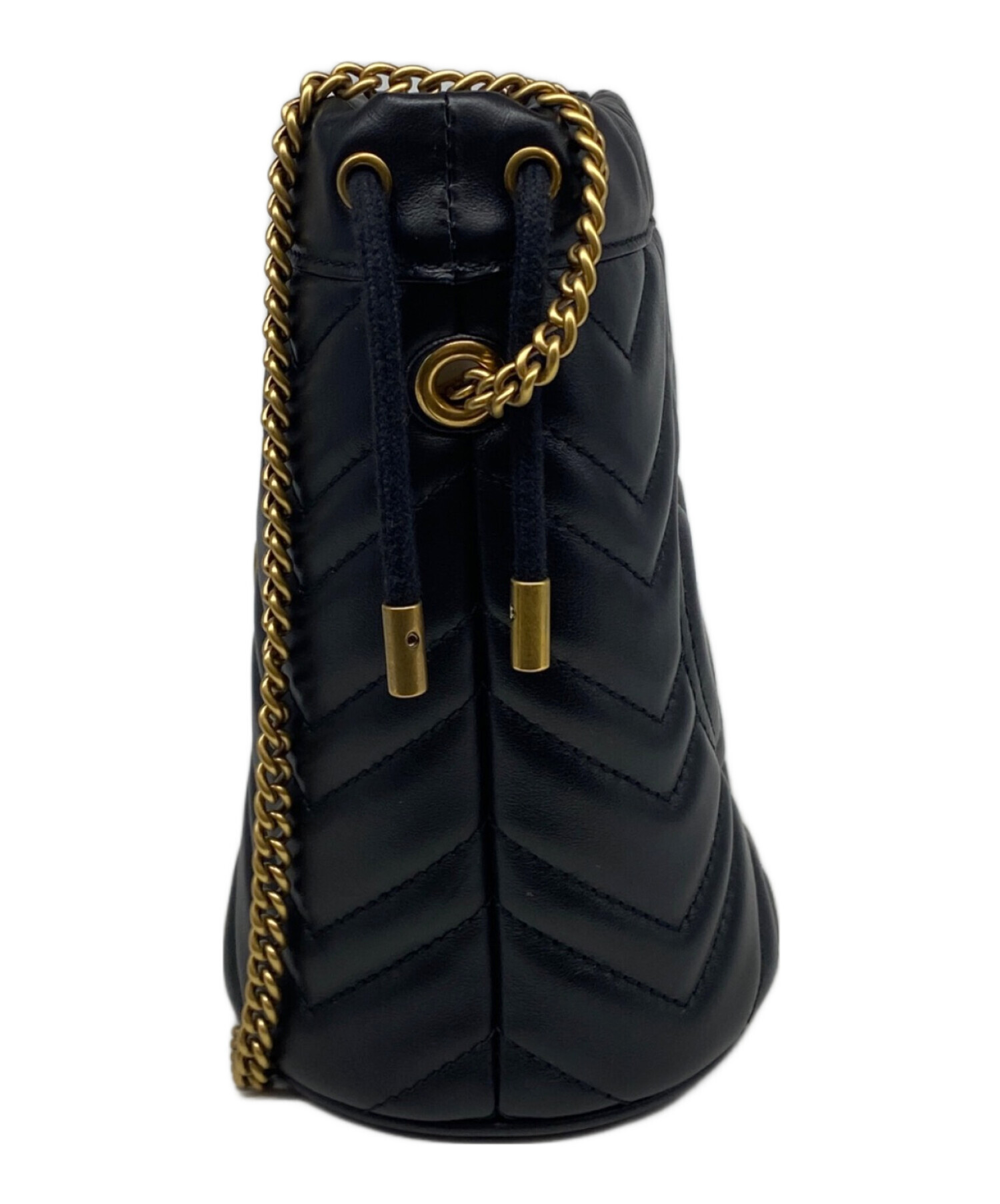 中古・古着通販】GUCCI (グッチ) GGマーモント スモールバケットバッグ