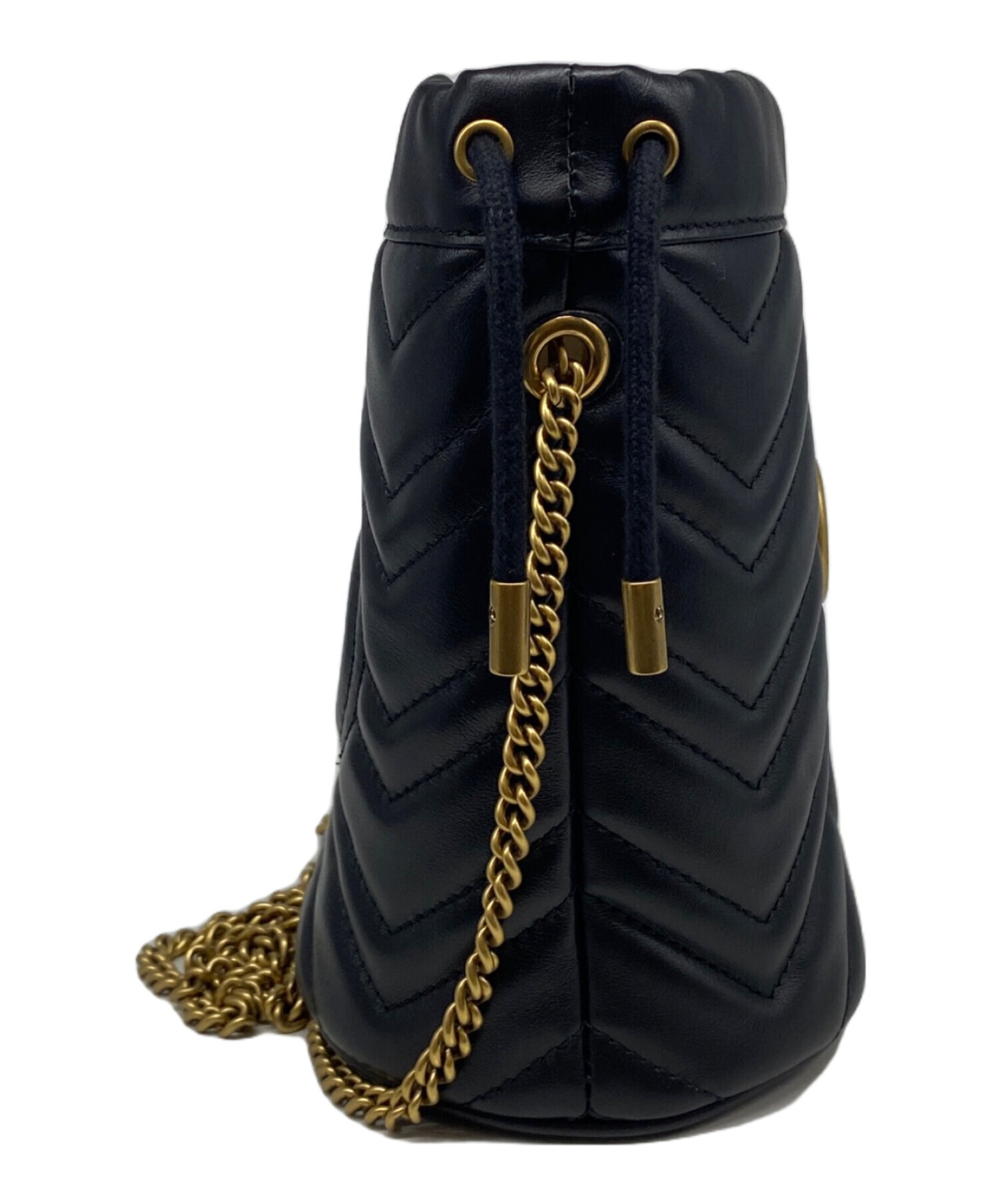 中古・古着通販】GUCCI (グッチ) GGマーモント スモールバケットバッグ