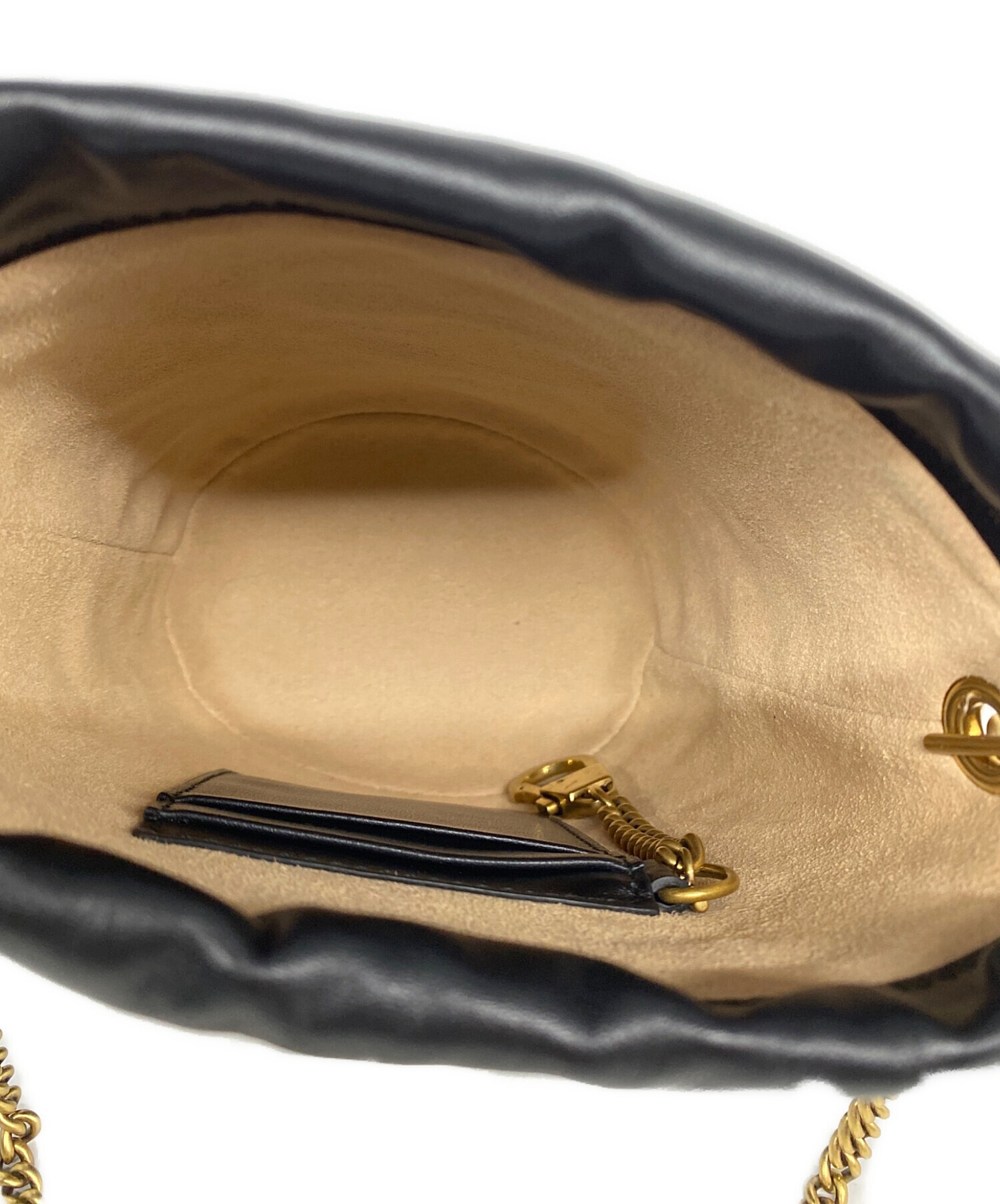中古・古着通販】GUCCI (グッチ) GGマーモント スモールバケットバッグ