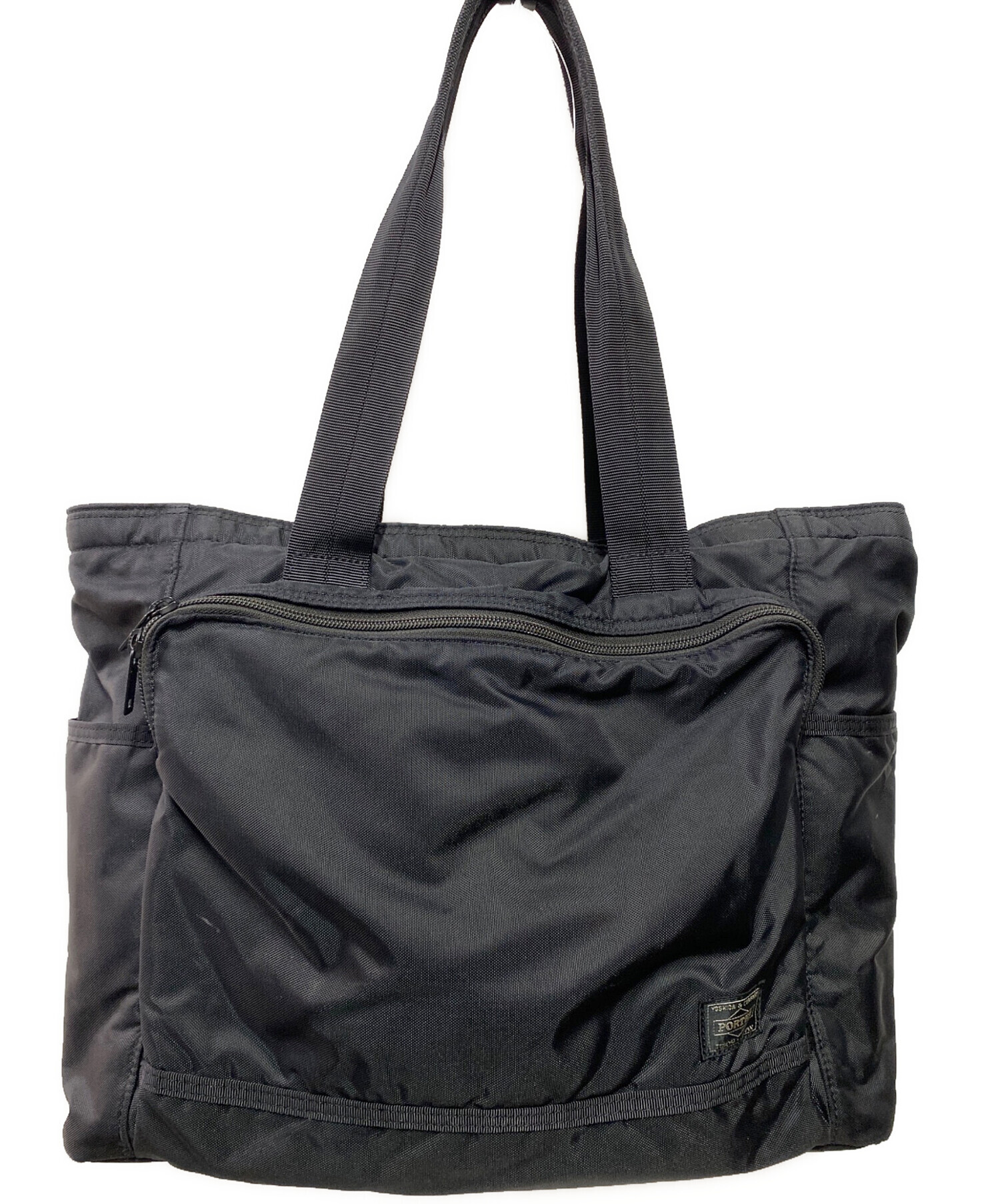 中古・古着通販】PORTER (ポーター) フラッシュトートバッグ ブラック 
