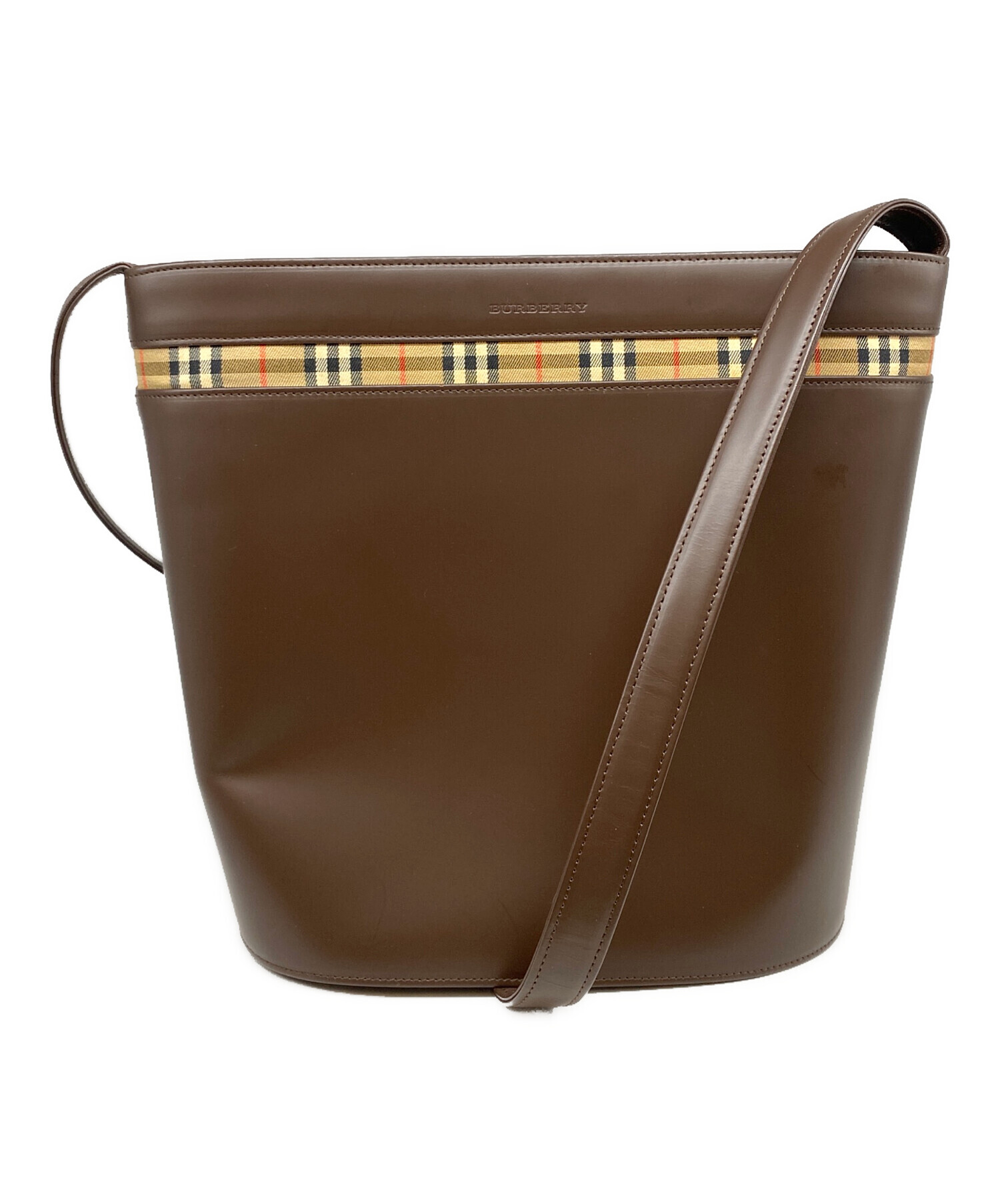 中古・古着通販】BURBERRY (バーバリー) バケツ型ショルダーバッグ