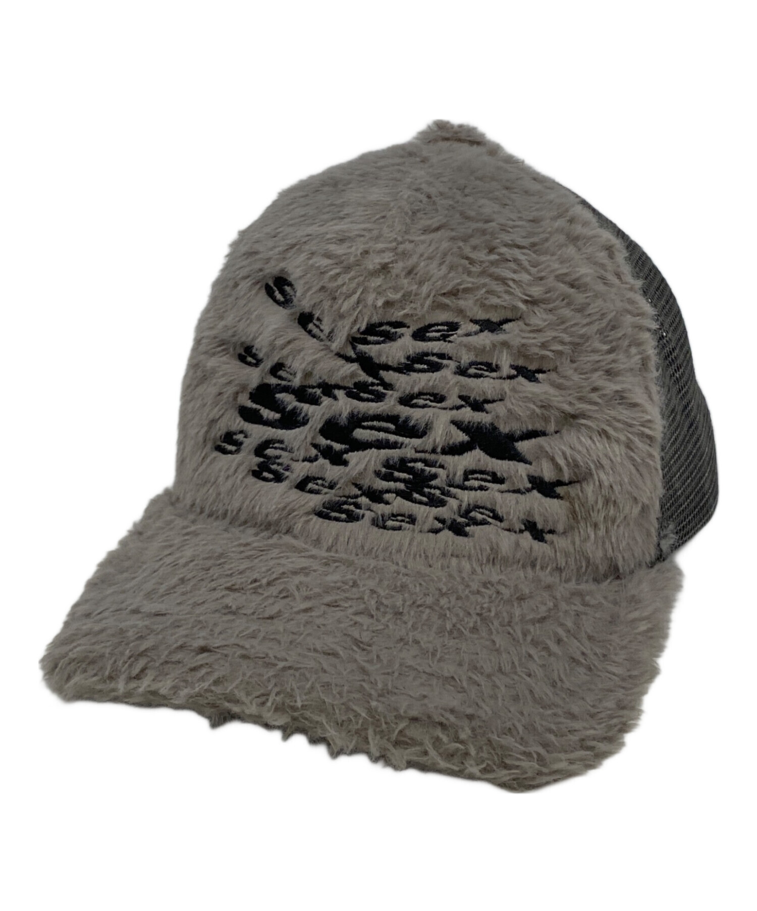 中古・古着通販】SEX (SEX) 25AW FUR CAP グレー｜ブランド・古着通販