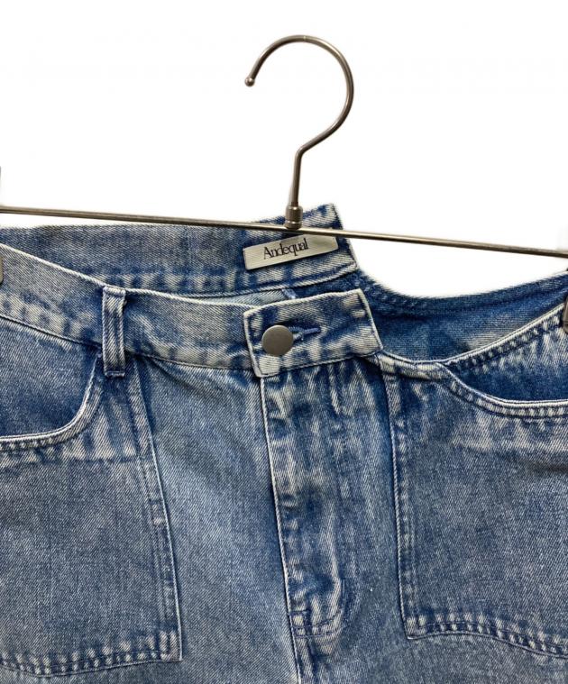 中古・古着通販】Andequal (アンドコール) back slit curve denim