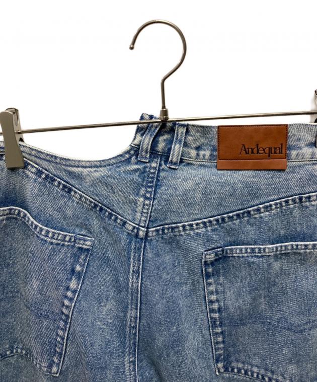 中古・古着通販】Andequal (アンドコール) back slit curve denim
