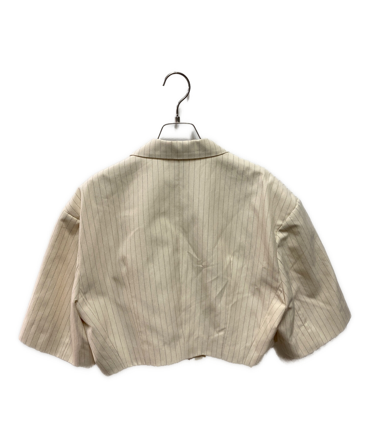中古・古着通販】CLANE (クラネ) CROPPED TAILRED JACKET ベージュ