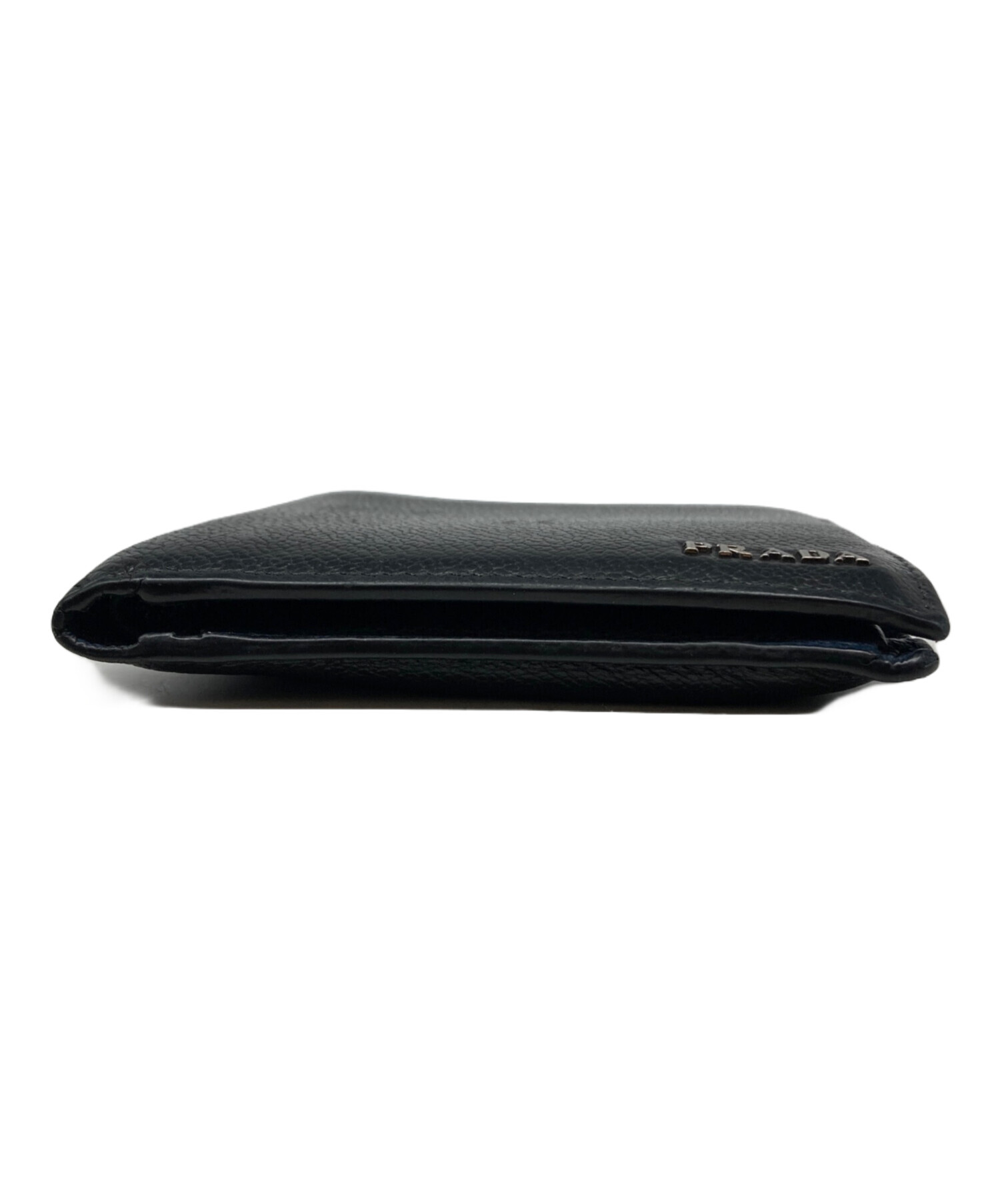 中古・古着通販】PRADA (プラダ) 2つ折り財布 ブラック｜ブランド