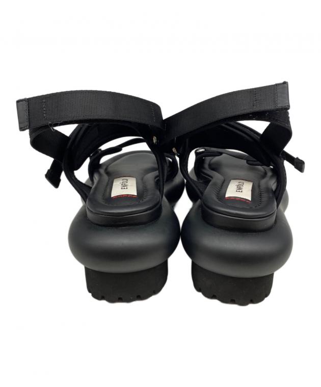 中古・古着通販】ENFOLD (エンフォルド) TUBE-SOLE SANDAL ブラック
