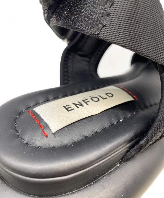 中古・古着通販】ENFOLD (エンフォルド) TUBE-SOLE SANDAL ブラック