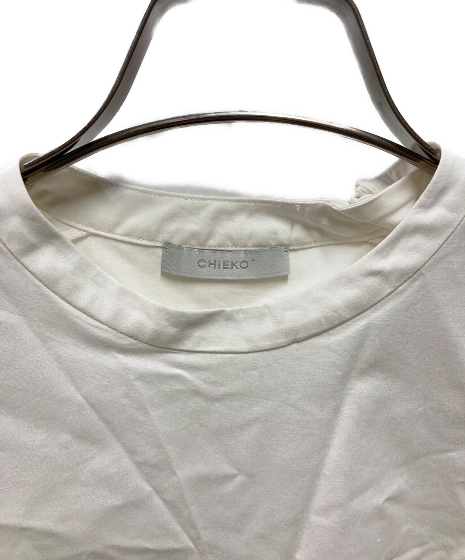CHIEKO+ コットンシルクドレスシャツ プルオーバー 長袖 36 白 other - CHIEKO+ コットンシルクドレスシャツ プルオーバー 長袖 36 白