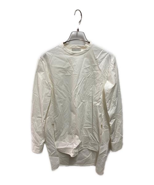 【新品未使用】CHIEKO+ コットンシルクドレスシャツ　白 中古・古着通販】CHIEKO+ (チエコプラス) コットンシルクドレスシャツ