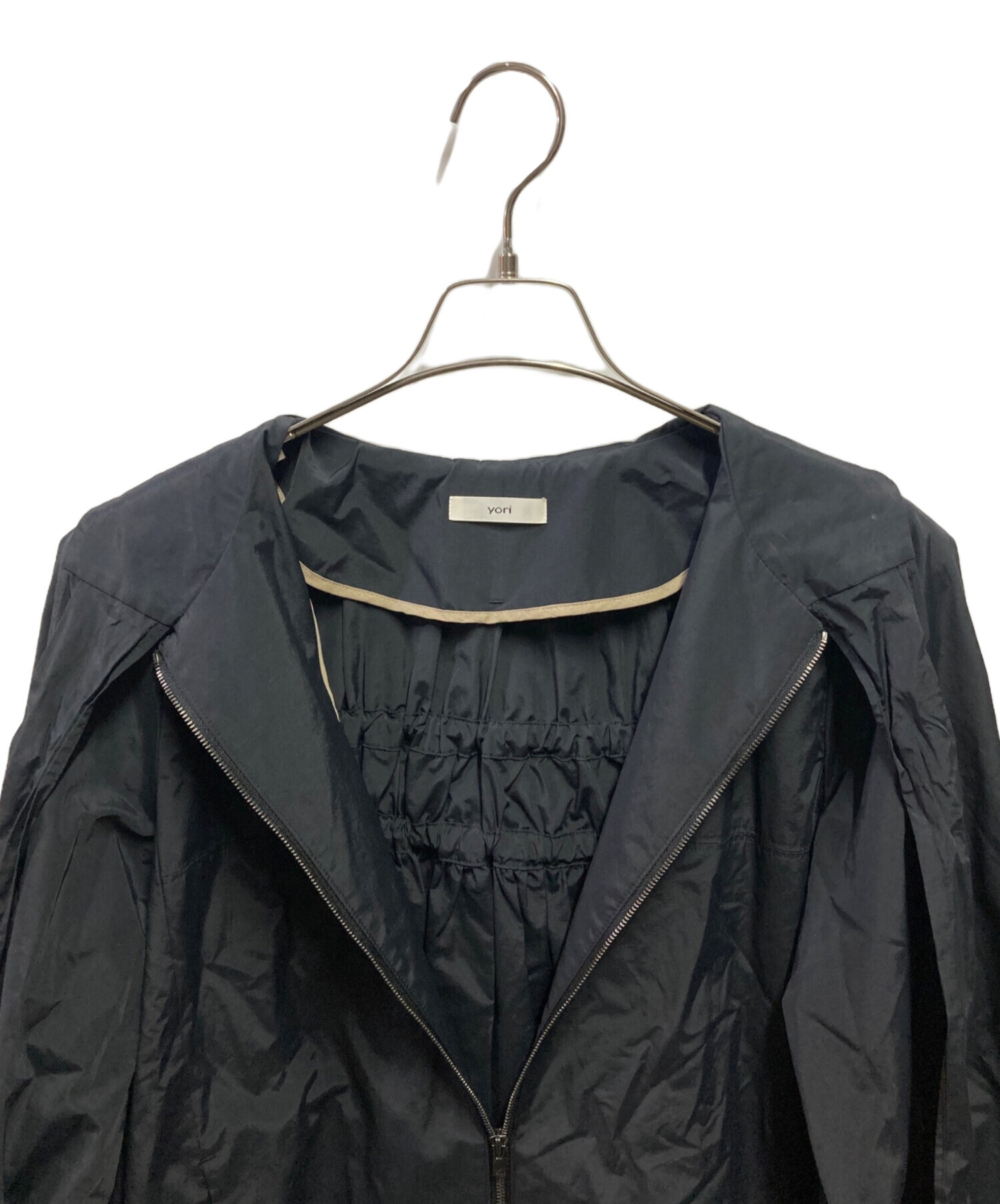 中古・古着通販】YORI (ヨリ) ビッグリボン撥水ロングパーカー
