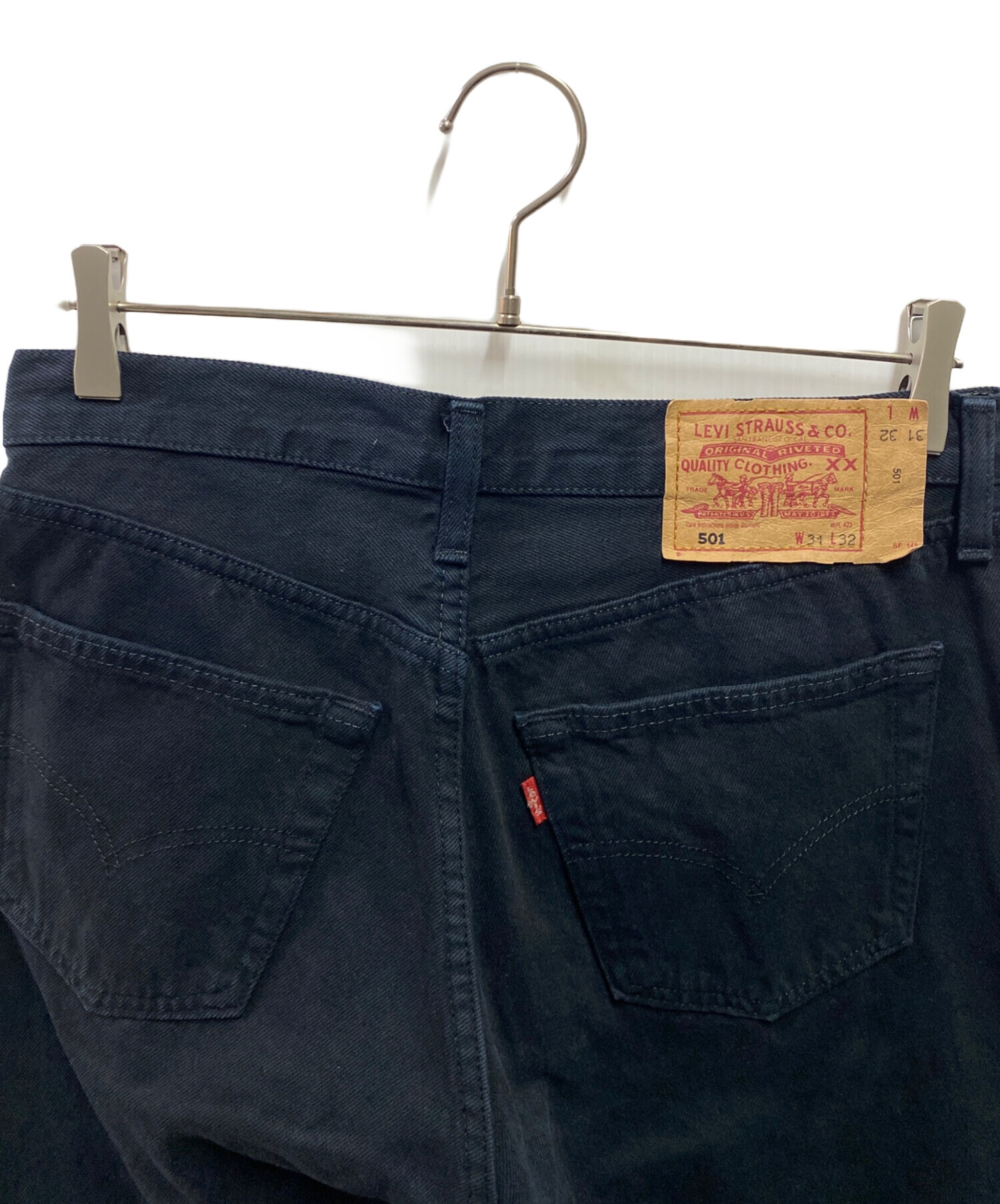 vintage リーバイス501 後染めブラック 31 USA 後染め黒 リーバイス501 