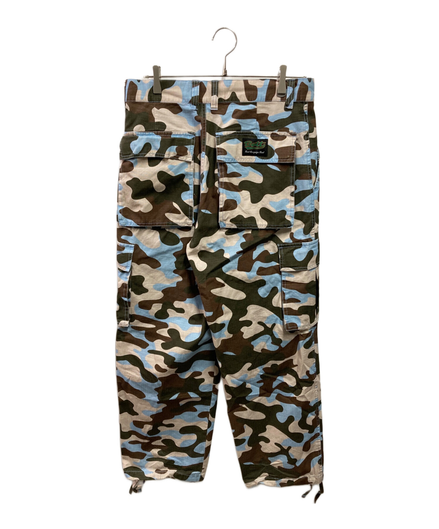 中古・古着通販】BoTT (ボット) Cotton Cargo Pant ブルー×グリーン 