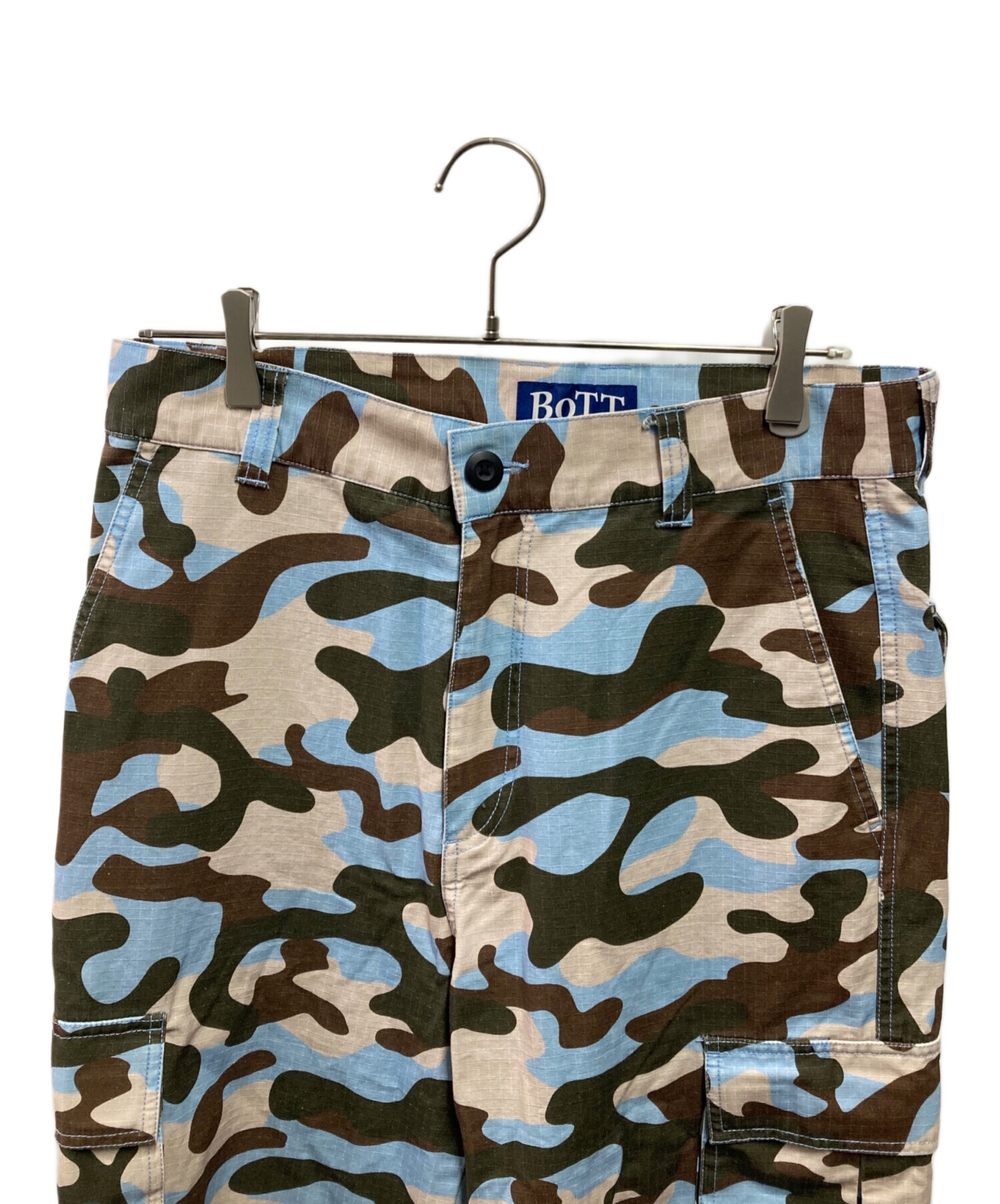 中古・古着通販】BoTT (ボット) Cotton Cargo Pant ブルー×グリーン 
