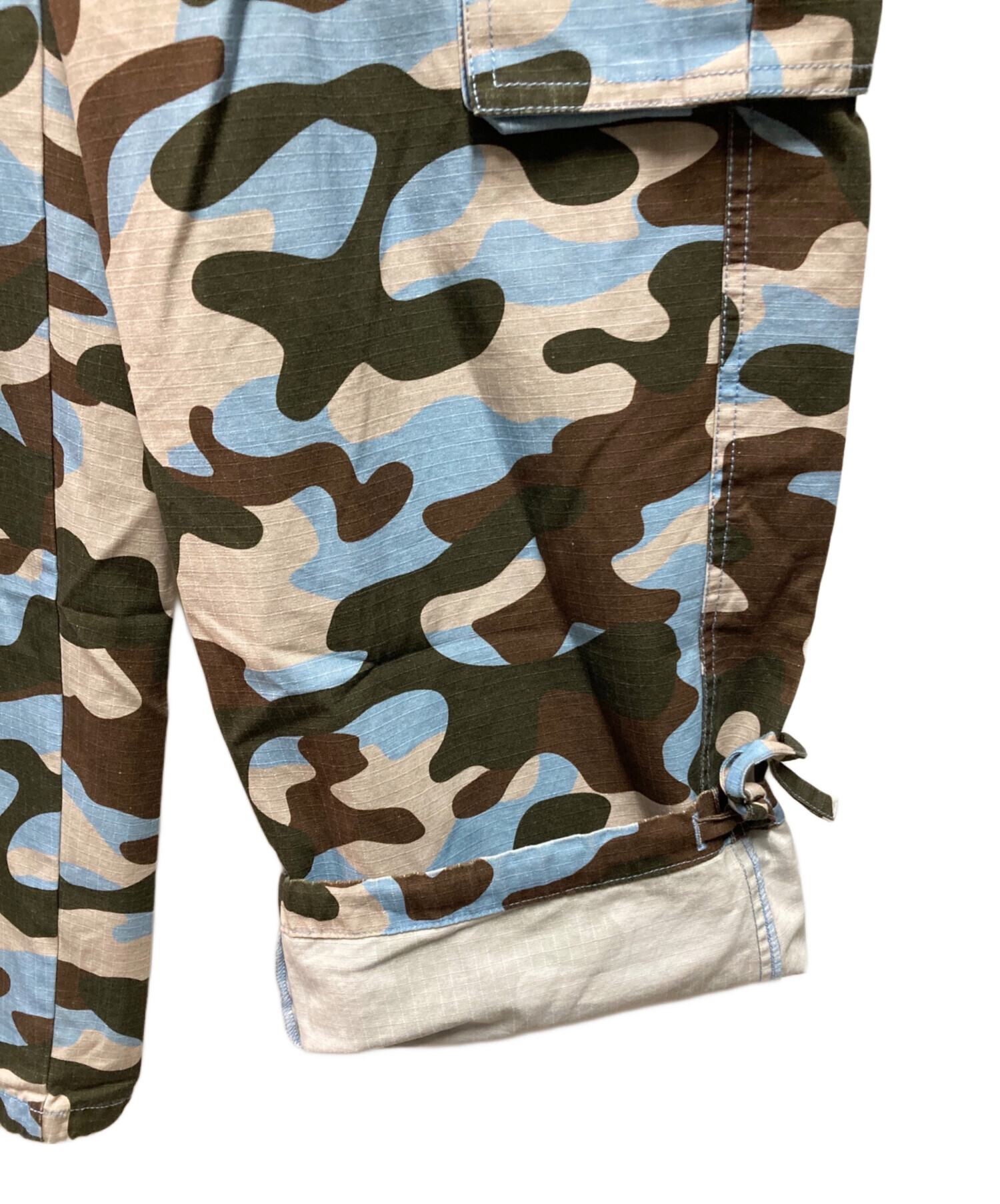 中古・古着通販】BoTT (ボット) Cotton Cargo Pant ブルー×グリーン 