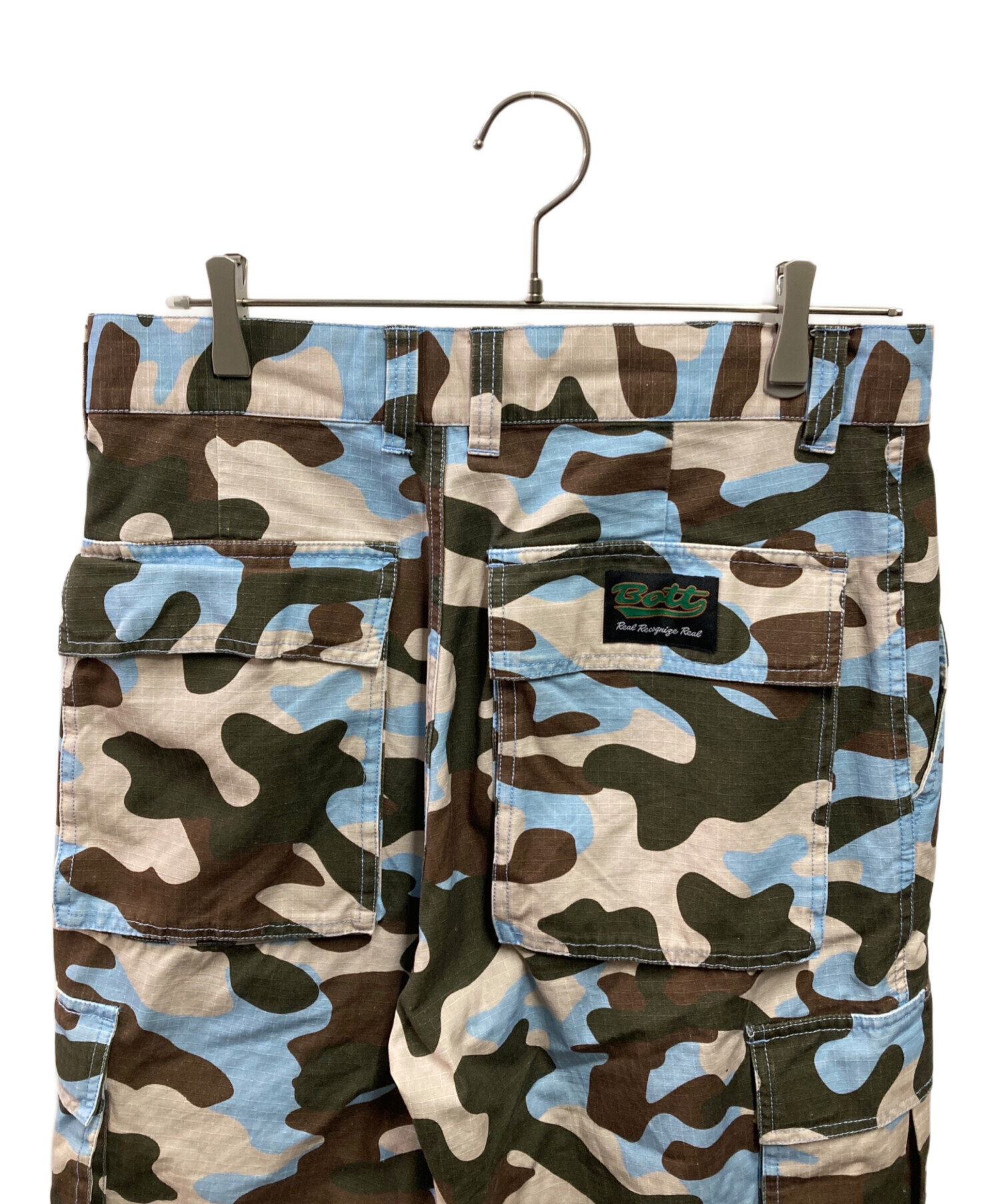 中古・古着通販】BoTT (ボット) Cotton Cargo Pant ブルー×グリーン 