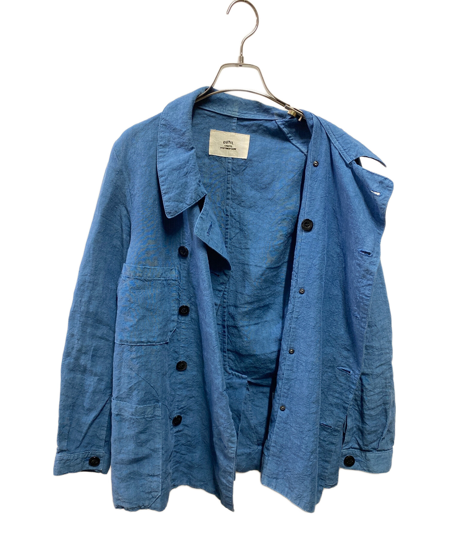 中古・古着通販】OUTIL (ウティ) リネンフレンチワークジャケット