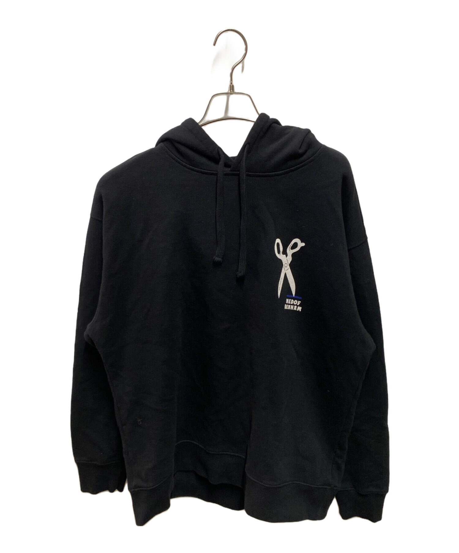 DENHAM×LASER3.14 デンハム 黒 パーカー フーディー コラボ M Denham 