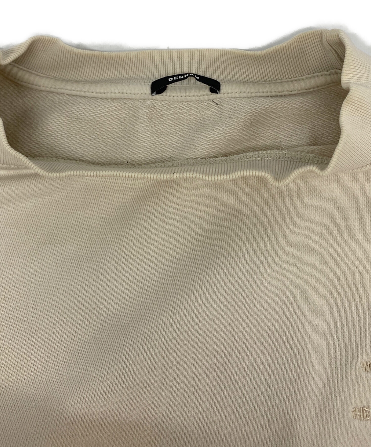 中古・古着通販】Denham (デンハム) 刺繍スウェット ベージュ サイズ