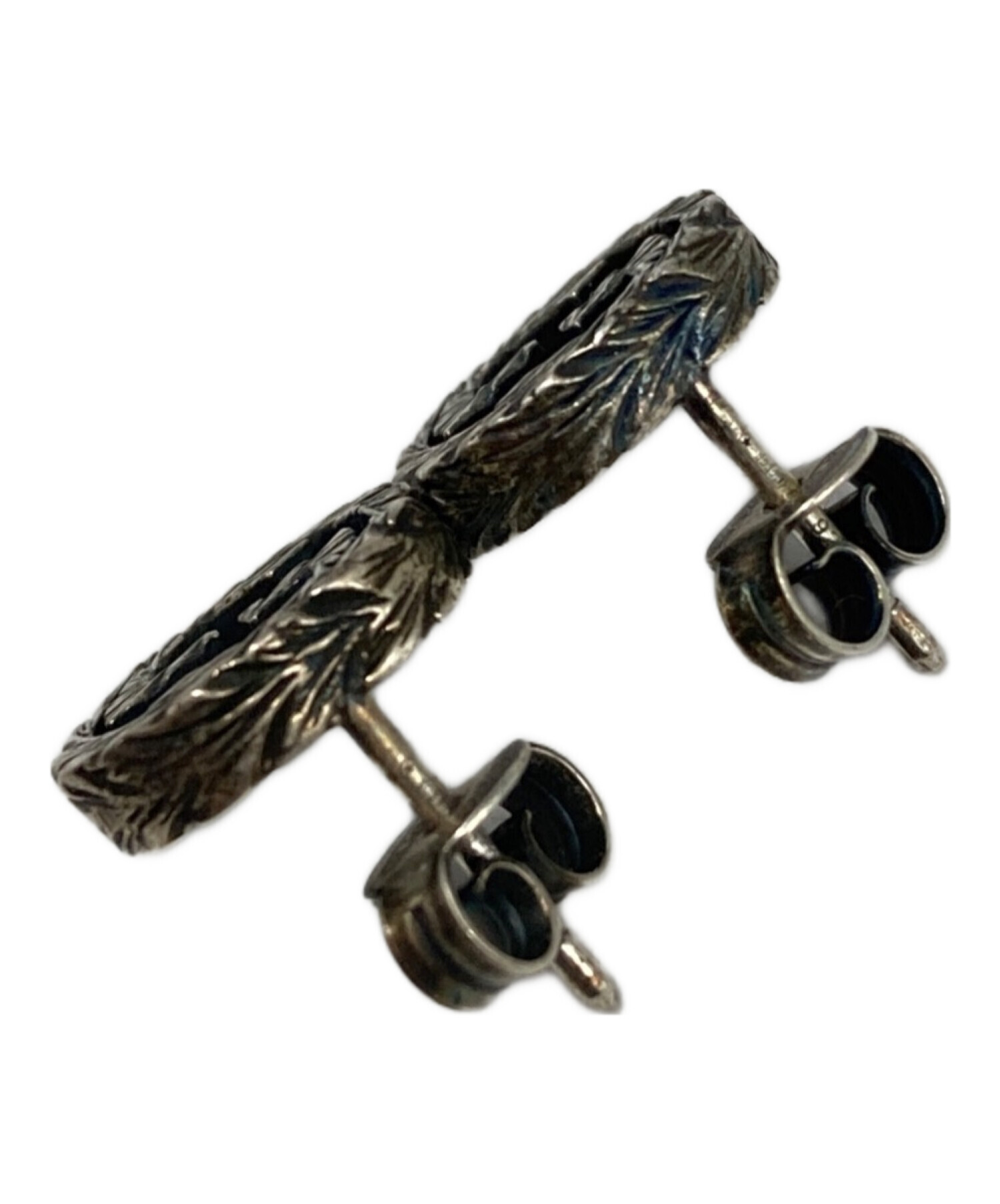 中古・古着通販】GUCCI (グッチ) インターロッキングGピアス シルバー