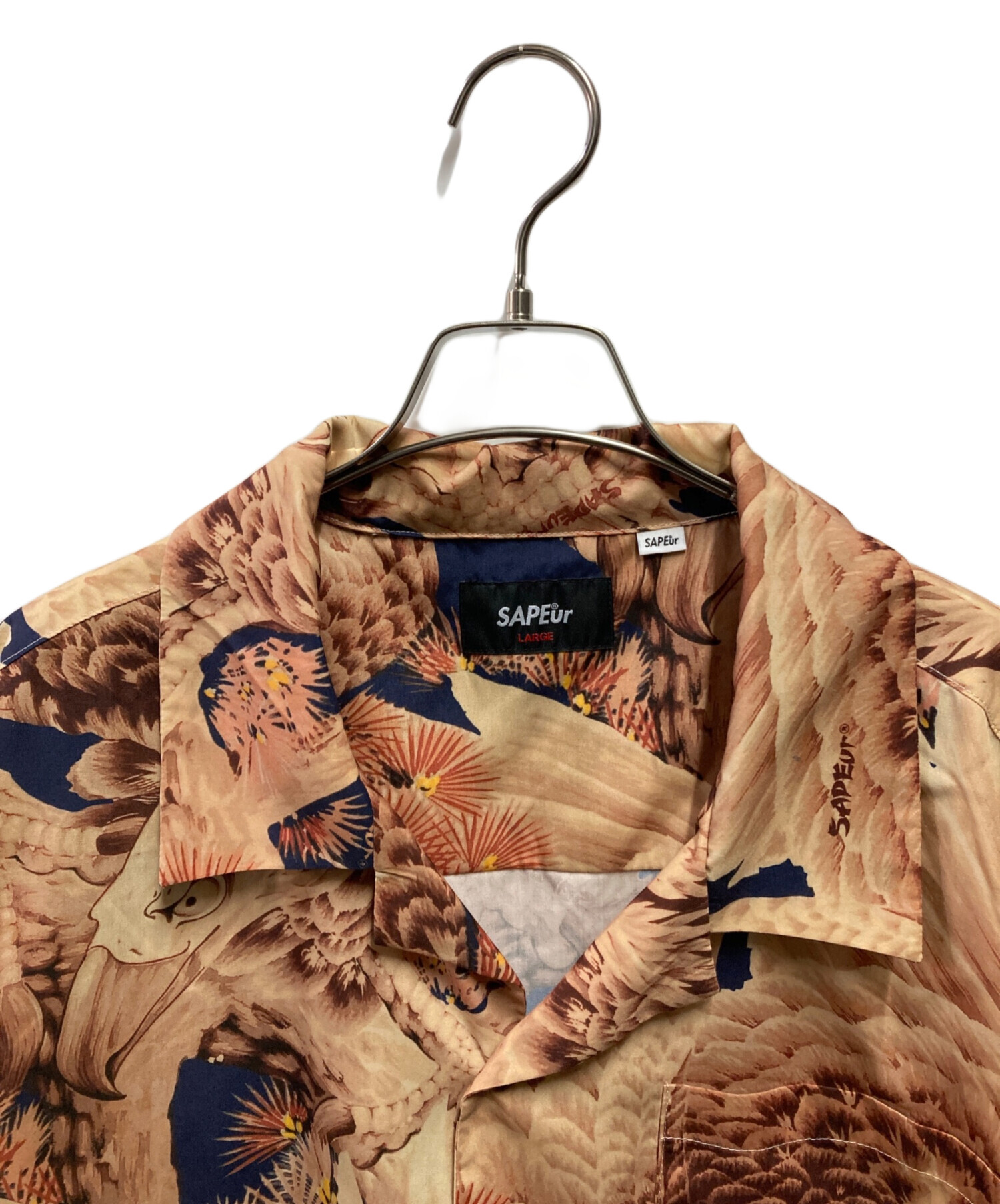 中古・古着通販】SAPEur (サプール) アロハシャツ 大鷹 ベージュ