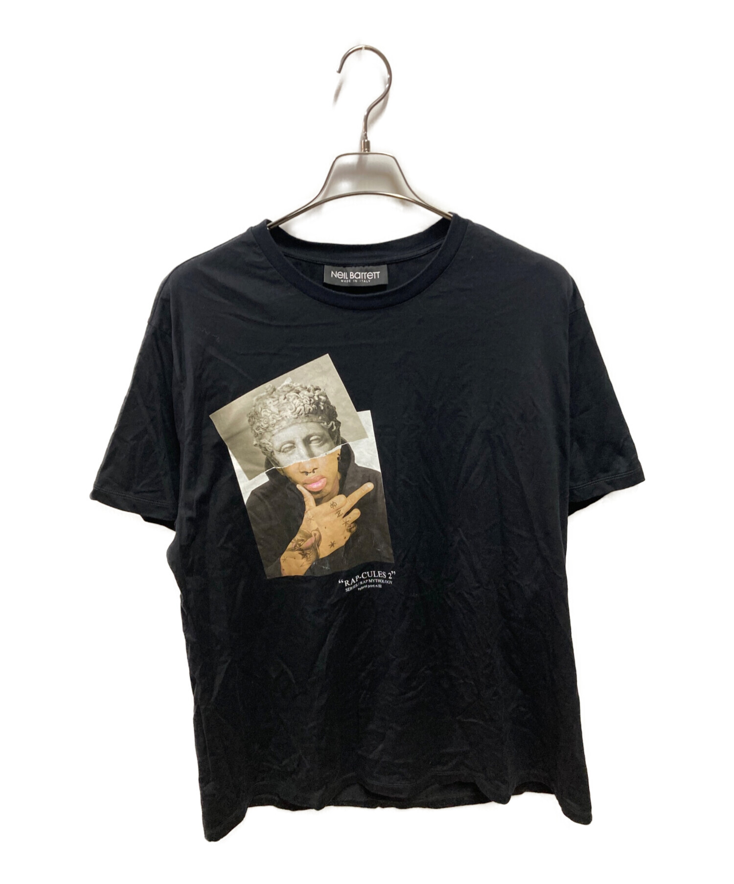 中古・古着通販】NEIL BARRETT (ニールバレット) RAP CULES 2 Tシャツ 