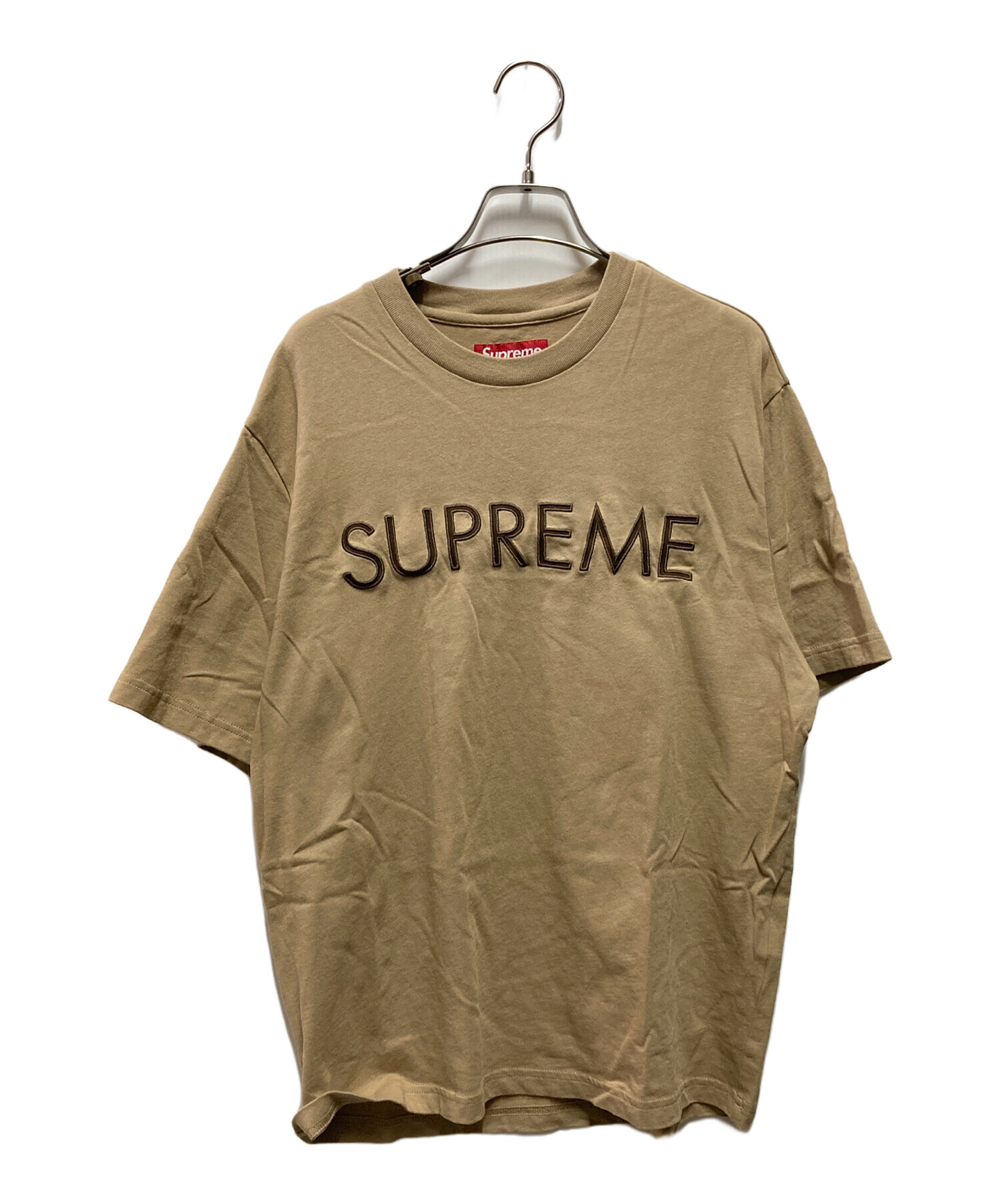 中古・古着通販】SUPREME (シュプリーム) Capital S/S Top ベージュ